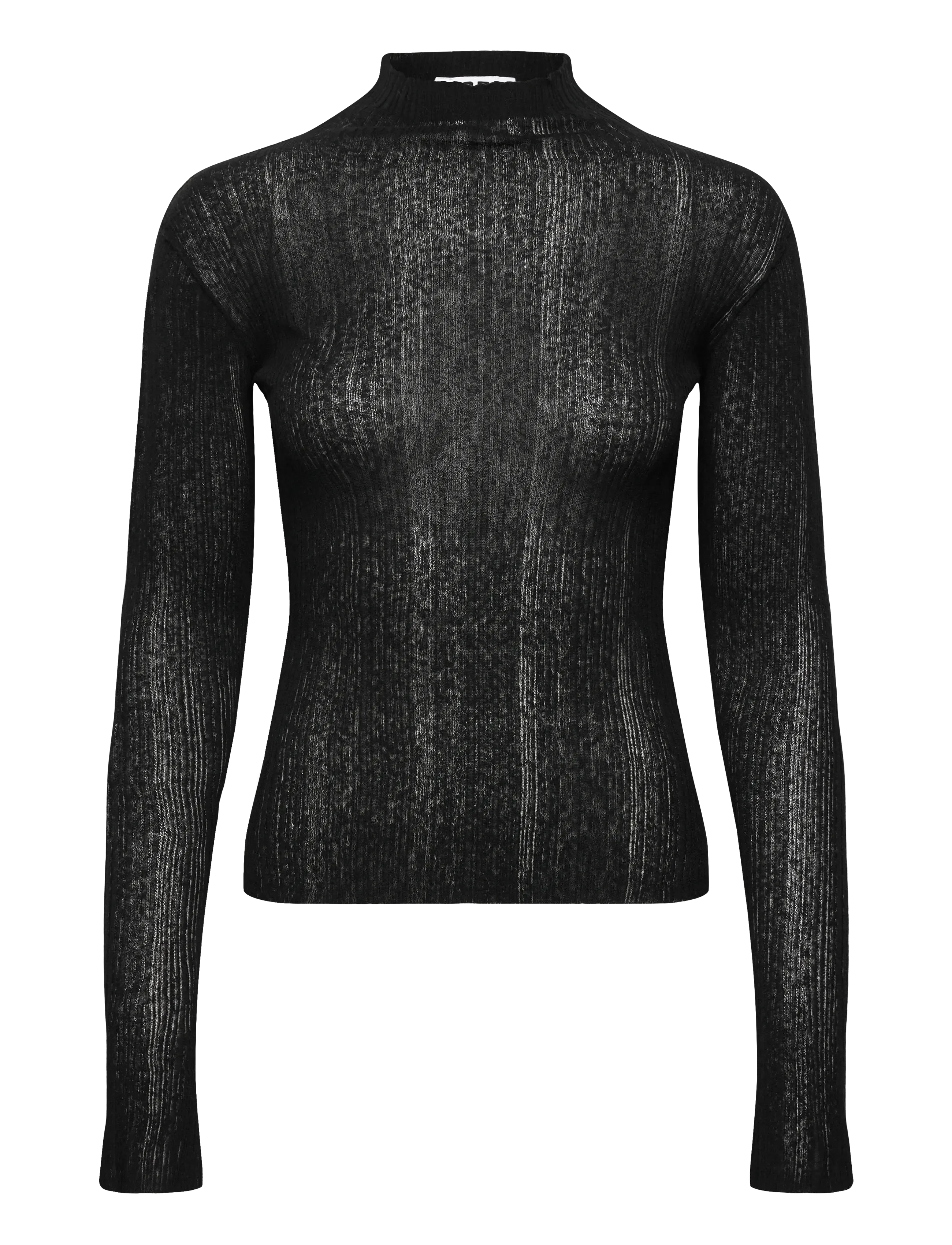 Hope Peek Top Black Airy Linen-42, 34, Knitwear, Schwarz - Turtleneck, Frauen
