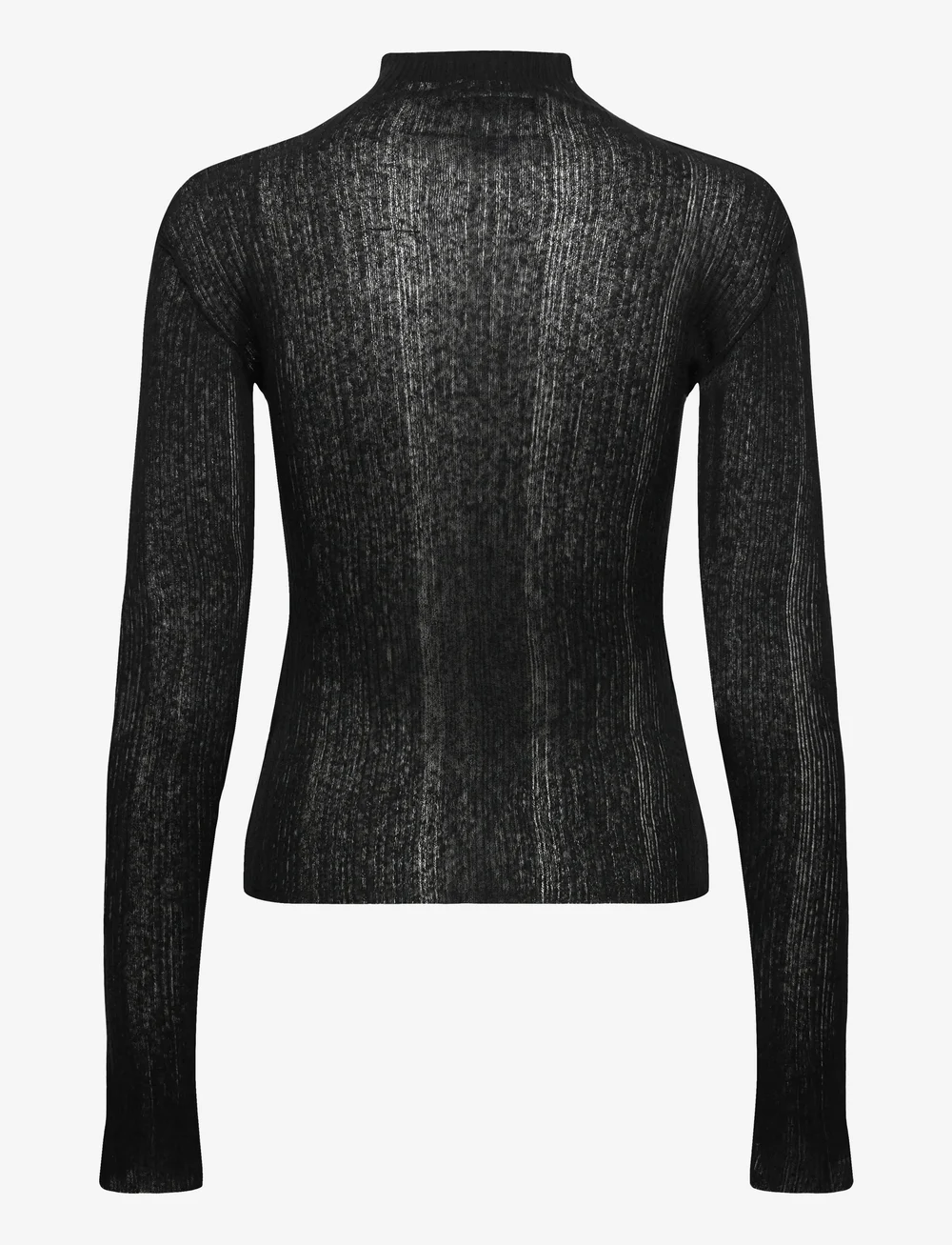 Hope - Peek Top Black Airy Linen-40 - rollkragenpullover - black airy linen - 1