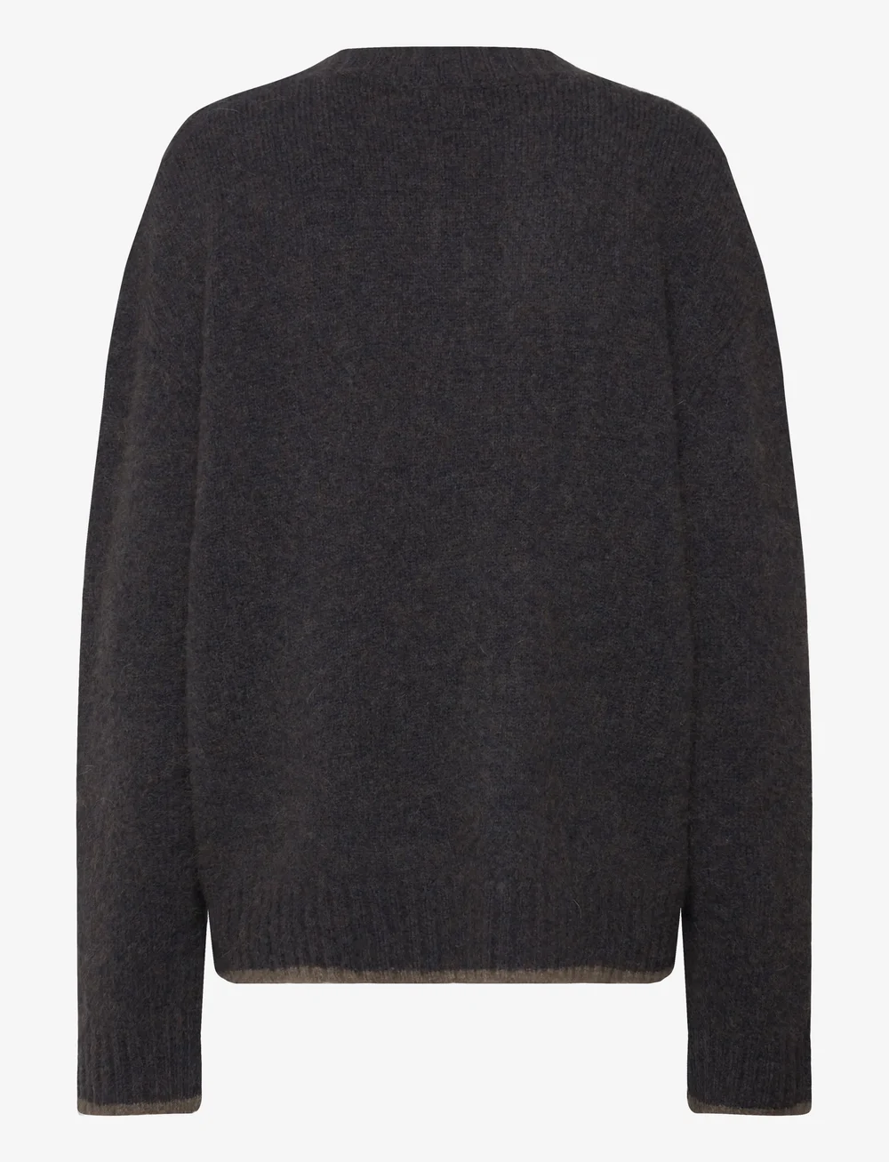 Hope - Box Sweater Blue Brown Melange Yak-50 - rundhals - blue brown melange yak - 1