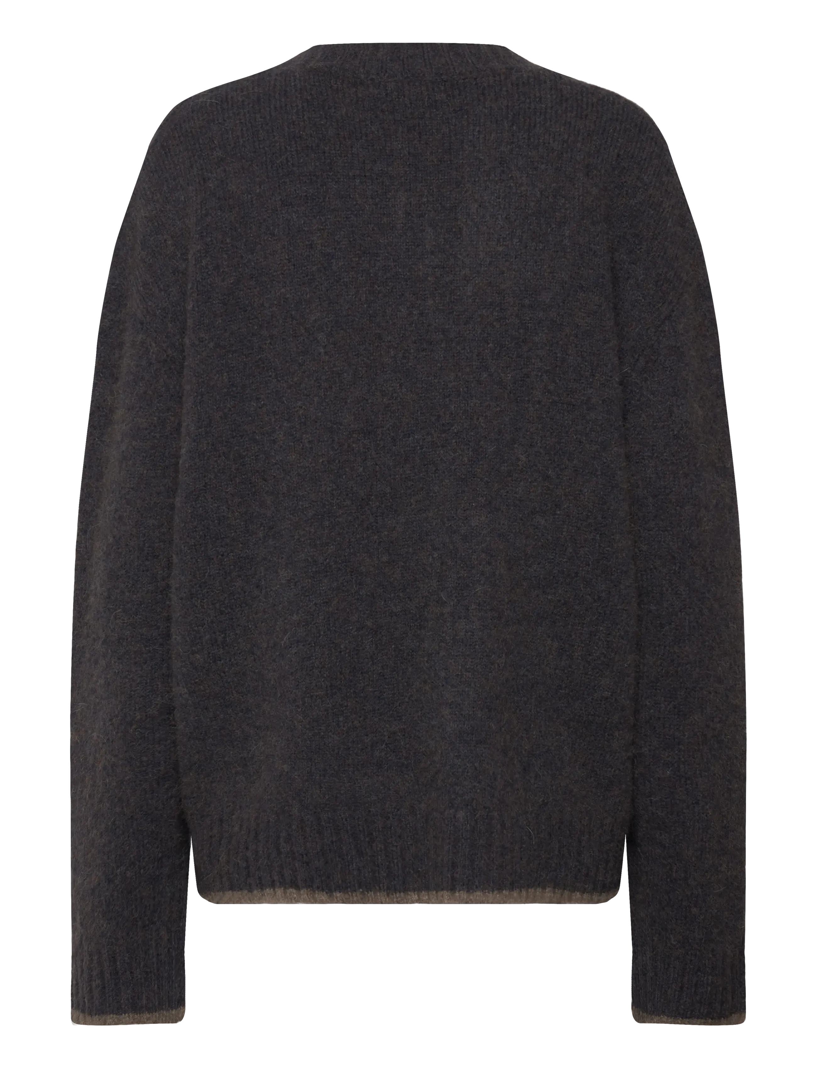 Hope - Box Sweater Blue Brown Melange Yak-50 - rundhals - blue brown melange yak - 1