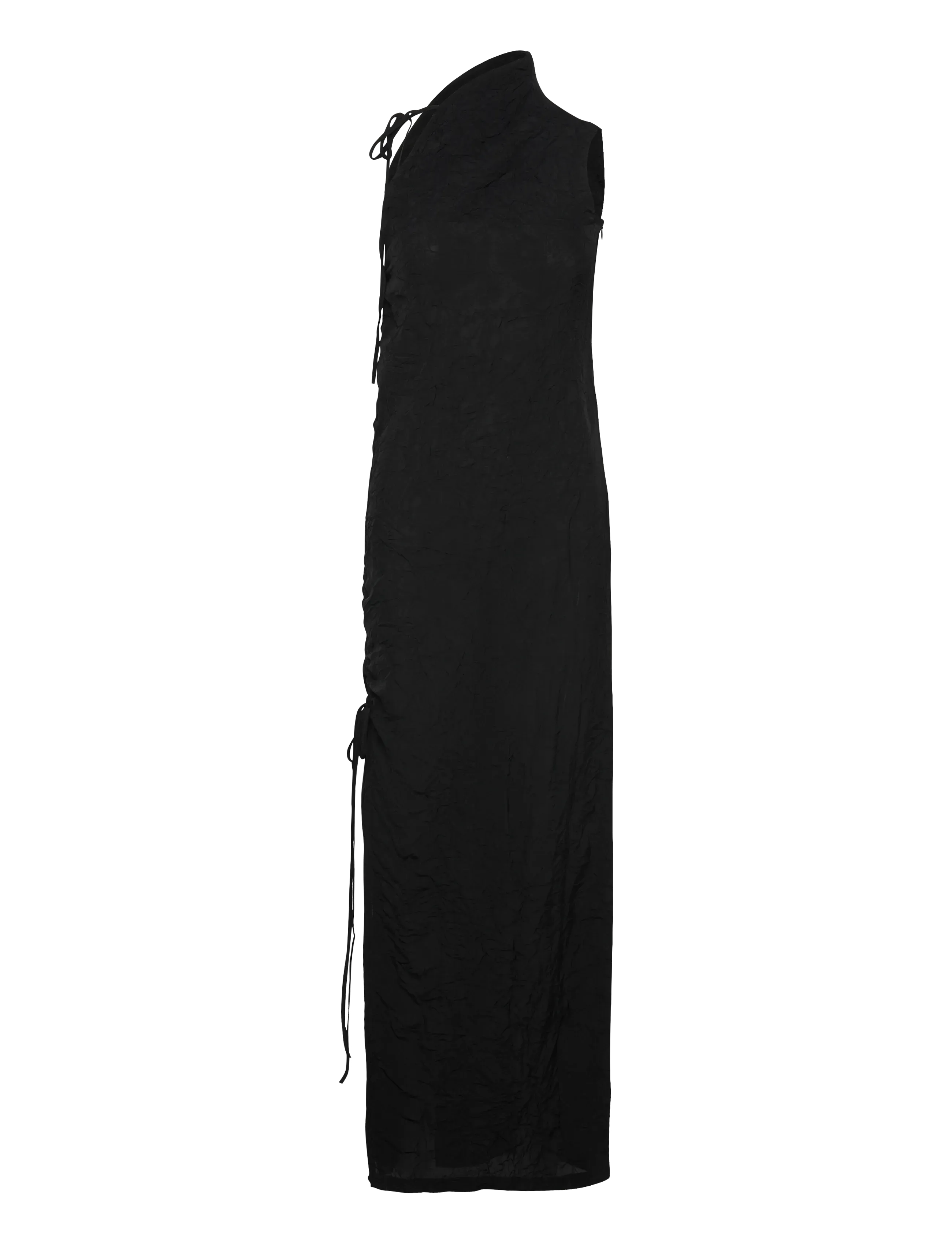 Hope Crinkle Dress Black Crinkle-36, 38, Black, Kjoler > Maxikjole, Dame