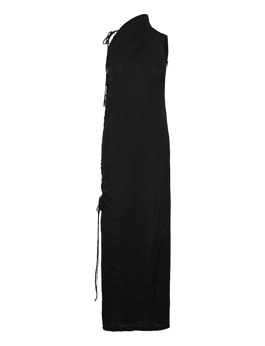 Hope - Crinkle Dress Black Crinkle-36 - avondjurken - black crinkle - 0
