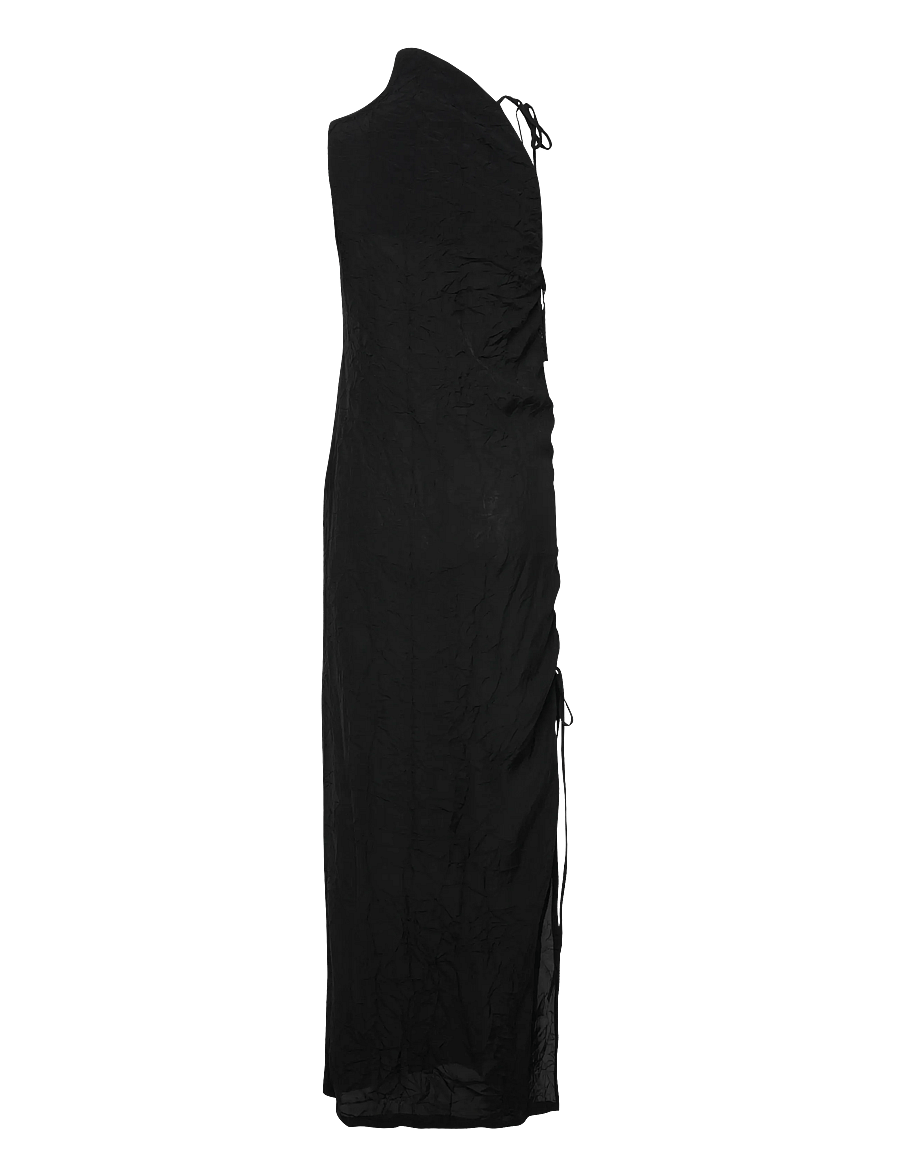 Hope - Crinkle Dress Black Crinkle-36 - avondjurken - black crinkle - 1