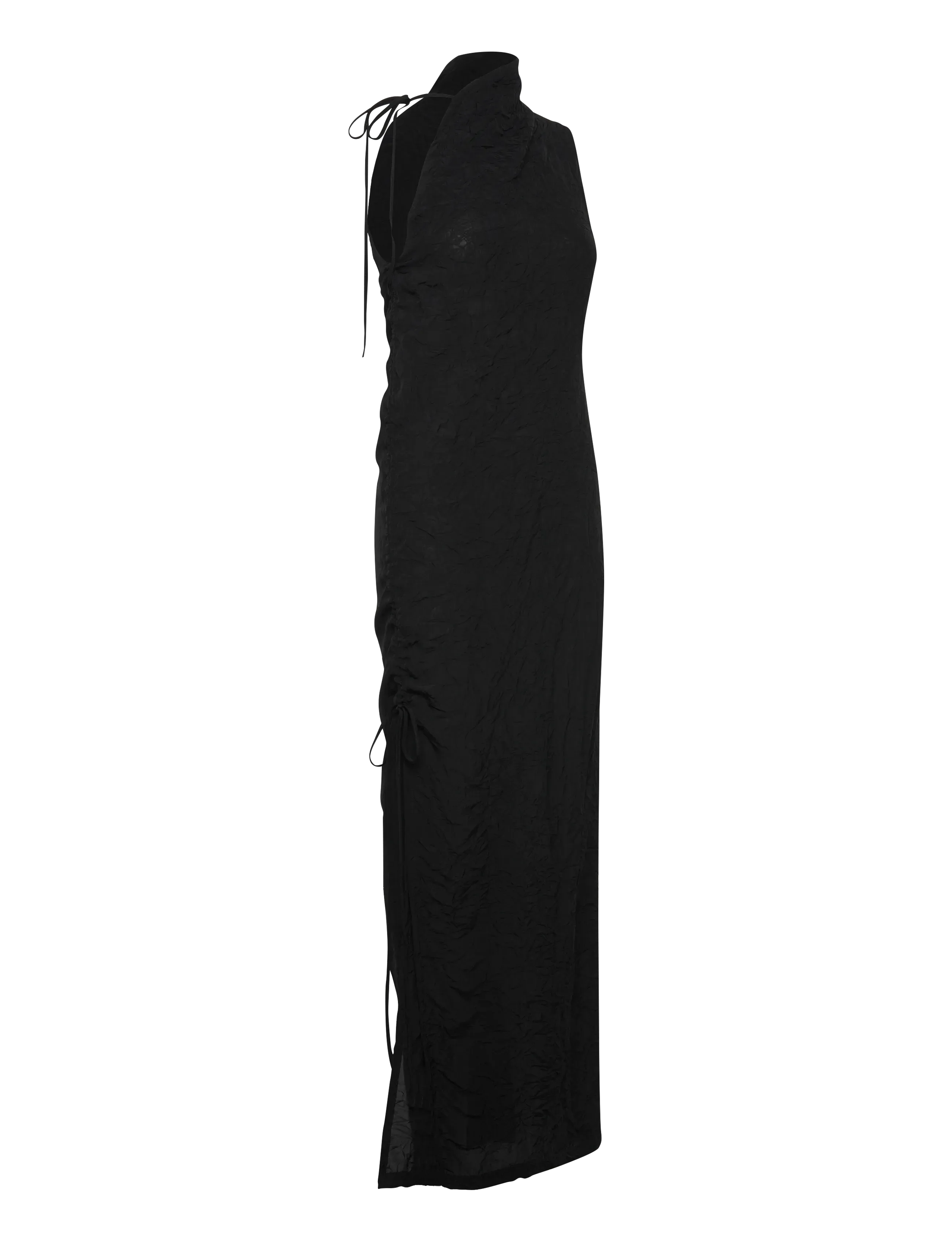 Hope - Crinkle Dress Black Crinkle-36 - sukienki wieczorowe - black crinkle - 2