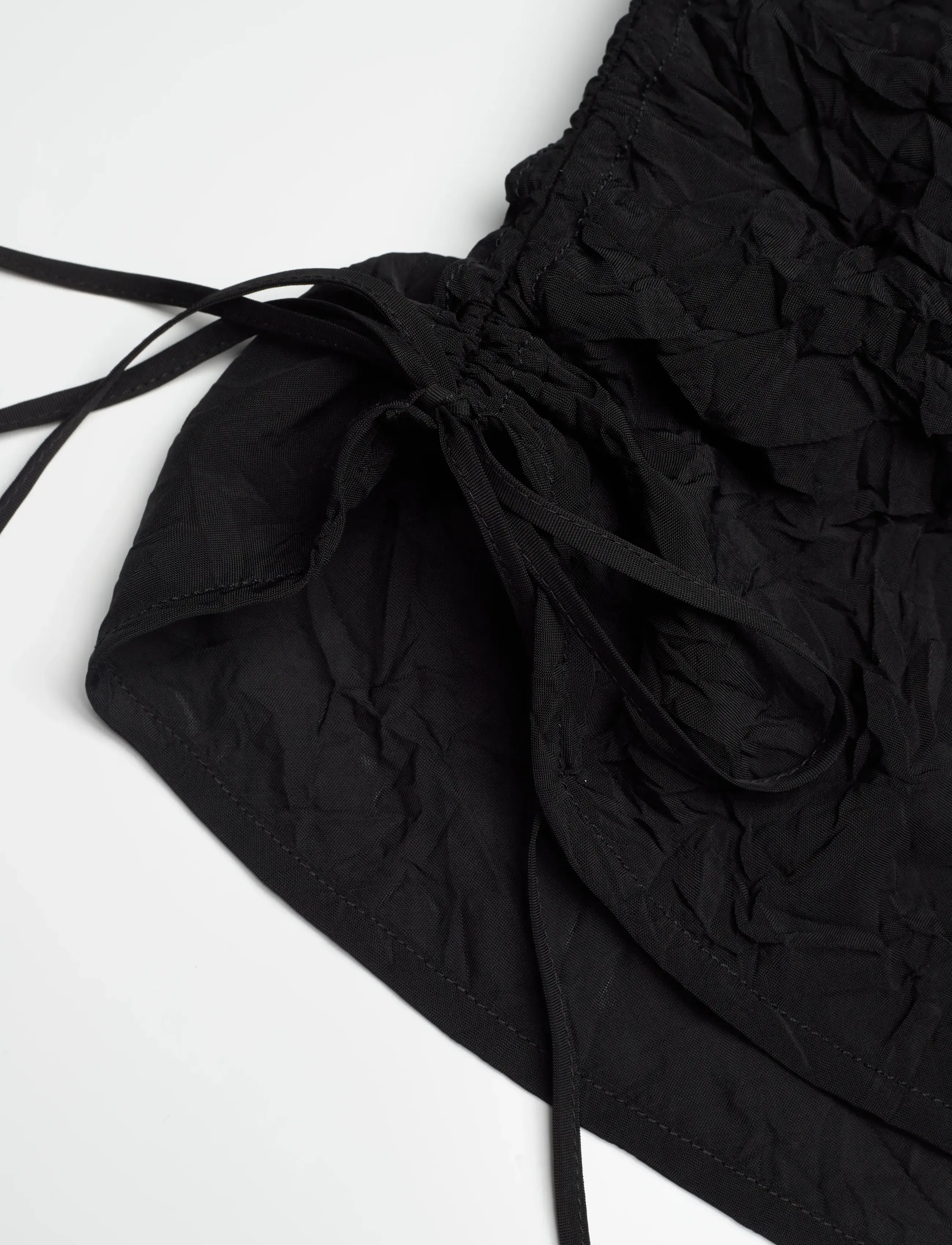 Hope - Knot Top Black Crinkle-38 - Ärmellose tops - black crinkle - 2