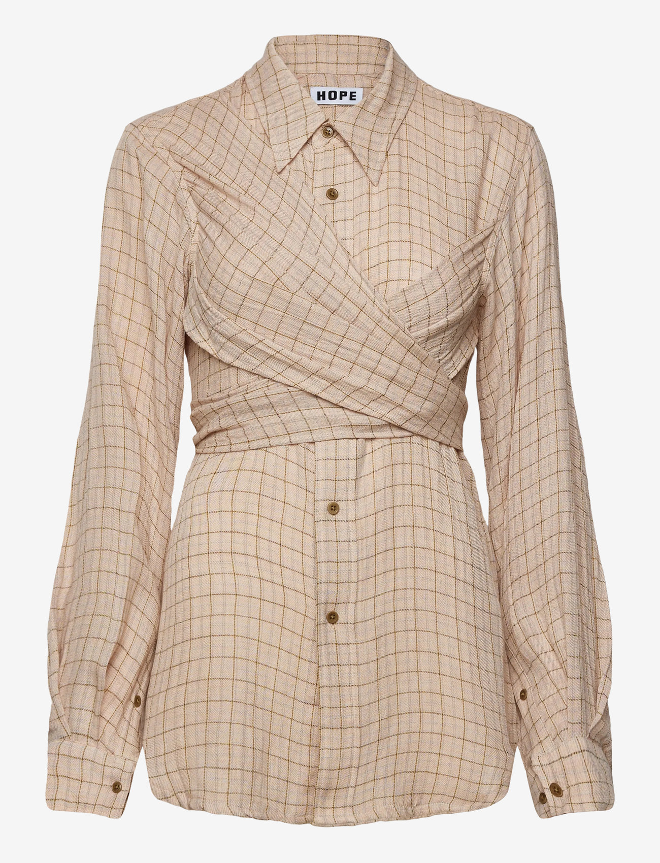 Hope - Twisty Shirt Airy Pink Check-40 - jeanshemden - airy pink check - 0