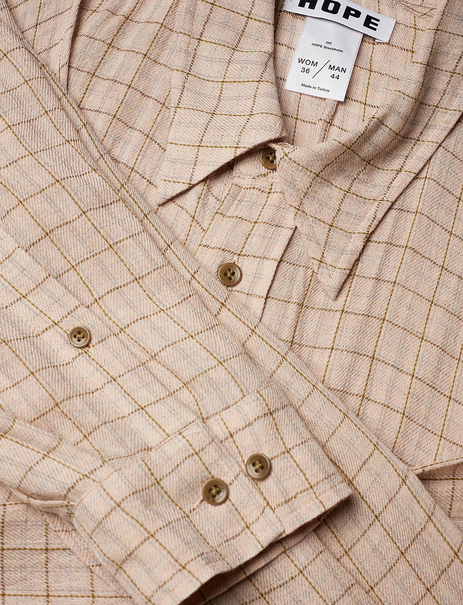 Hope - Twisty Shirt Airy Pink Check-40 - jeansblouses - airy pink check - 2