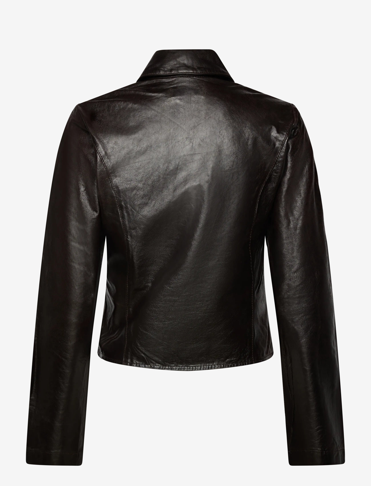 Hope - Sweep leather Shirt Red Wine Leather-38 - skinnjackor - red wine leather - 1