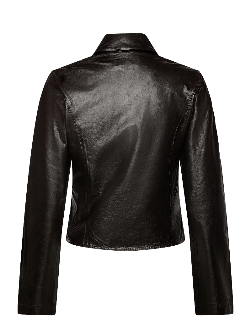 Hope - Sweep leather Shirt Red Wine Leather-38 - skinnjackor - red wine leather - 1