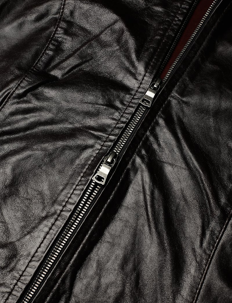 Hope - Sweep leather Shirt Red Wine Leather-38 - skinnjackor - red wine leather - 3