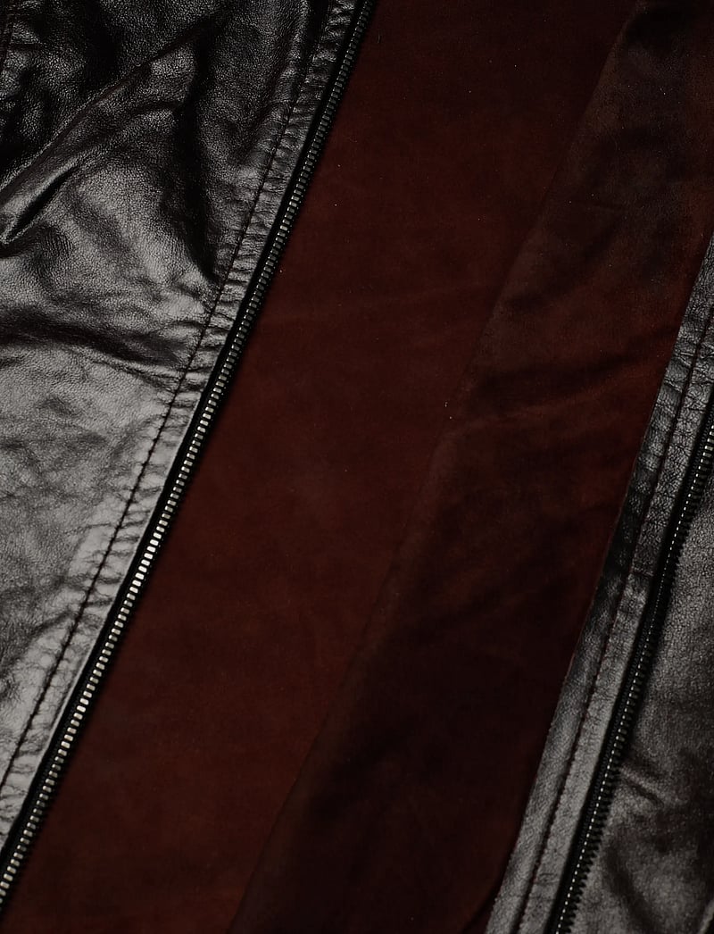 Hope - Sweep leather Shirt Red Wine Leather-38 - skinnjackor - red wine leather - 4