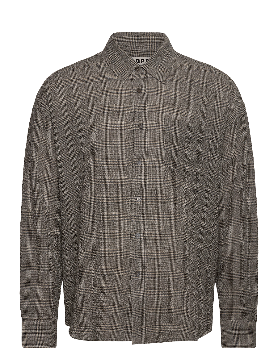 Hope - Room Shirt - karierte hemden - crinkled grey check - 1