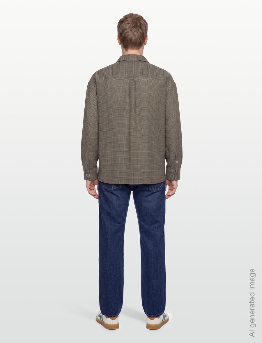 Hope - Room Shirt - karierte hemden - crinkled grey check - 4