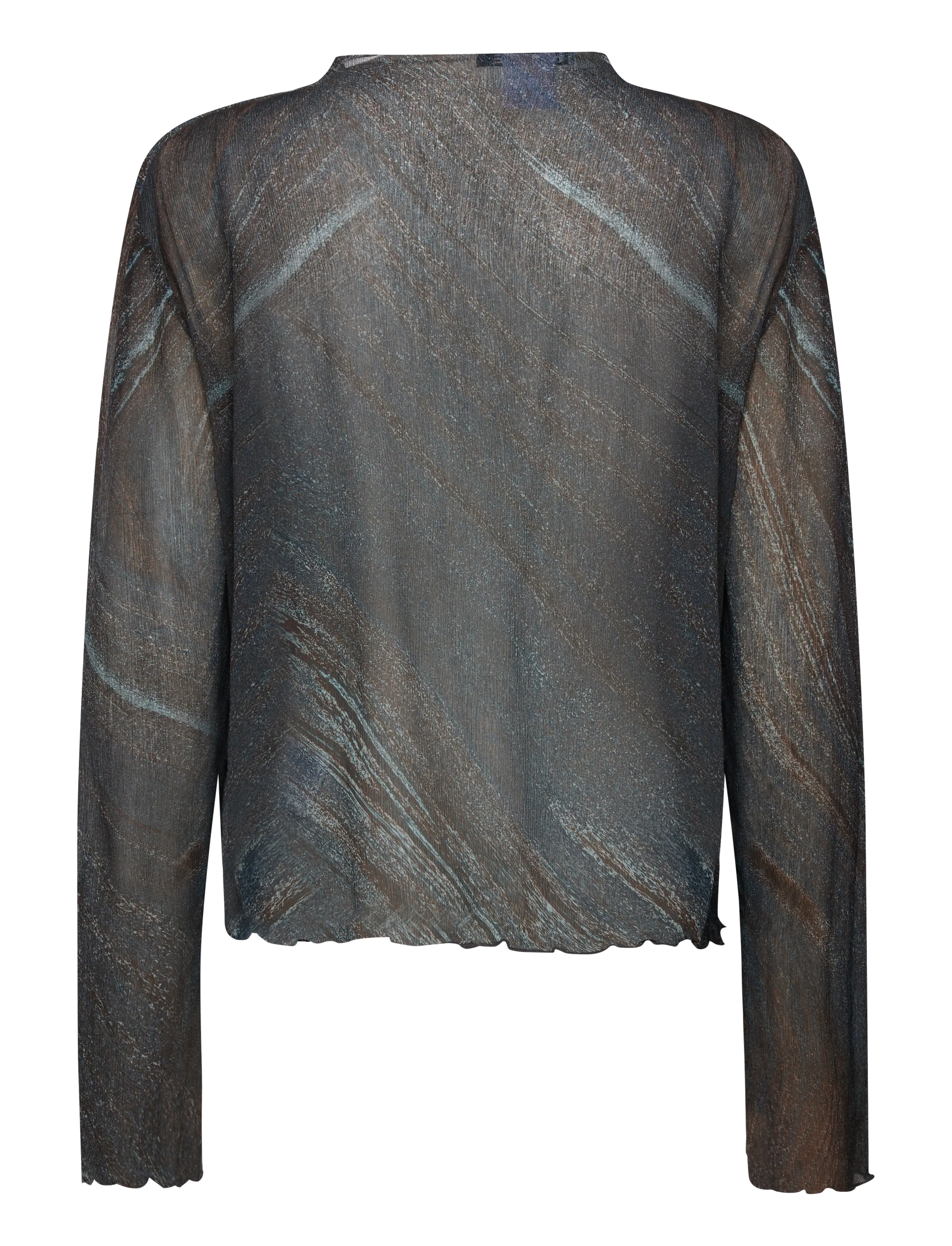 Hope - Simple Longsleeve Martian Flow Print-34 - langærmede bluser - martian flow print - 1