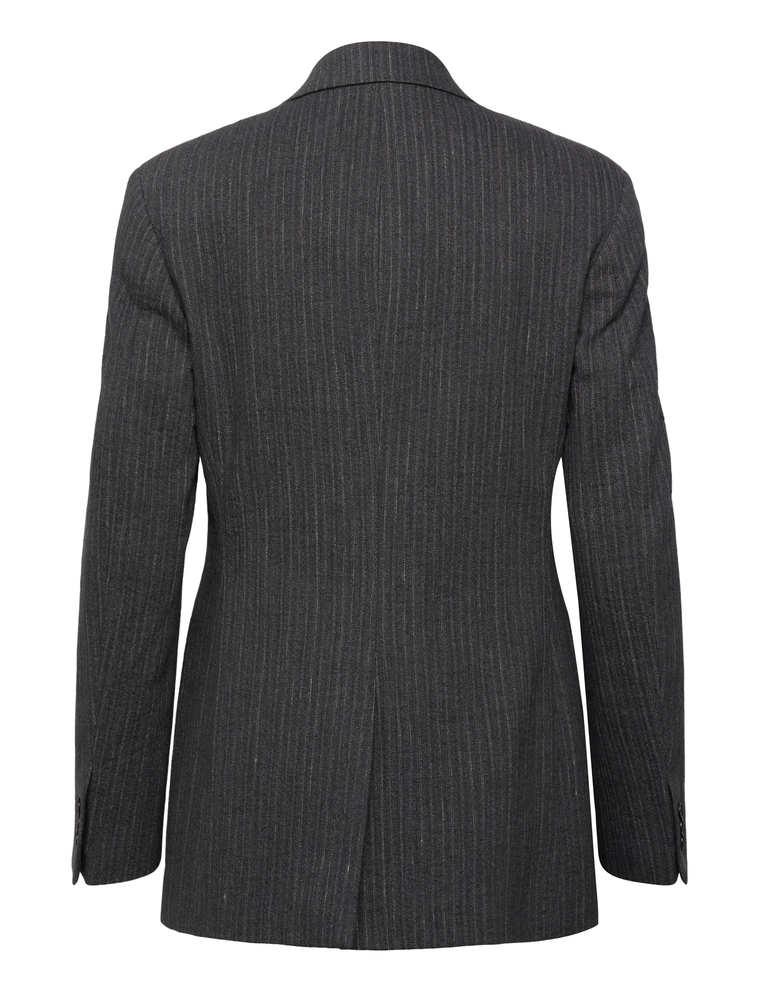 Hope - Fossil Blazer Textured Blue Grey Stripe-36 - enkeltradede blazere - textured blue grey stripe - 1