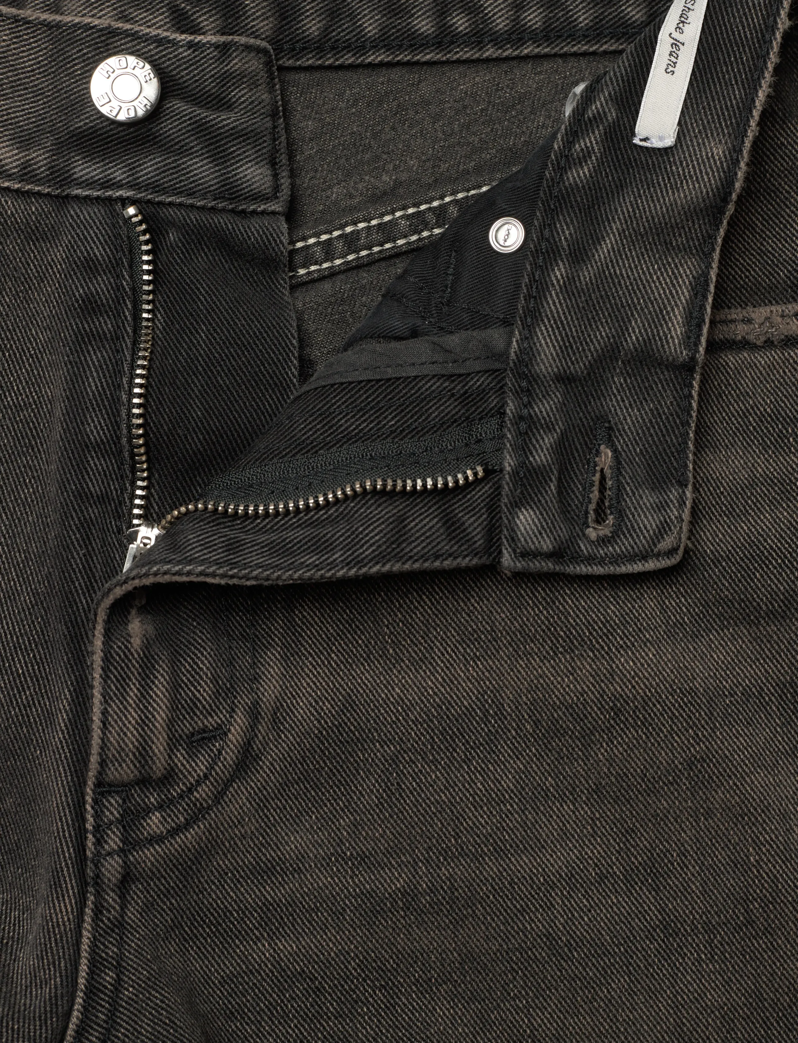 Hope - Shake Jeans Dirty Black Vintage-27/32 - slim jeans - dirty black vintage - 3
