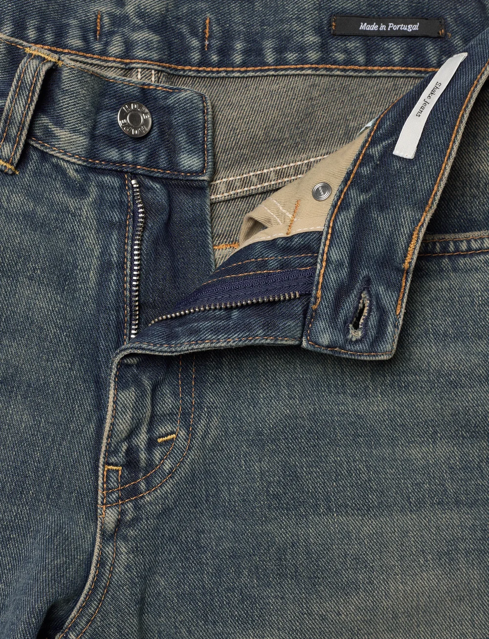 Hope - Shake Jeans Mid Blue Dirty-29/32 - brede jeans - mid blue dirty - 3