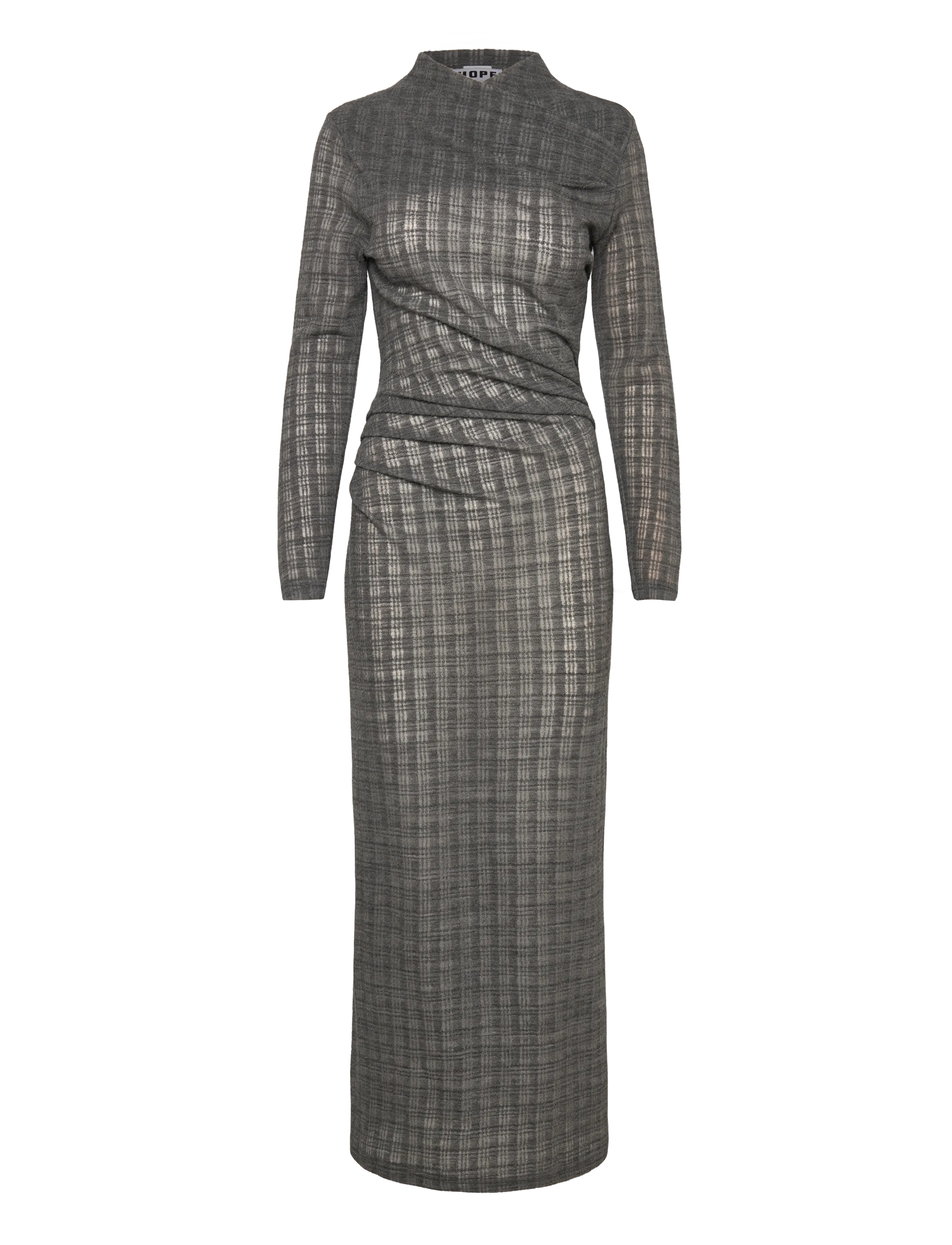 Hope Nova Dress Grey Check-36, 40, Designer, Grau - Maxi Dress, Frauen