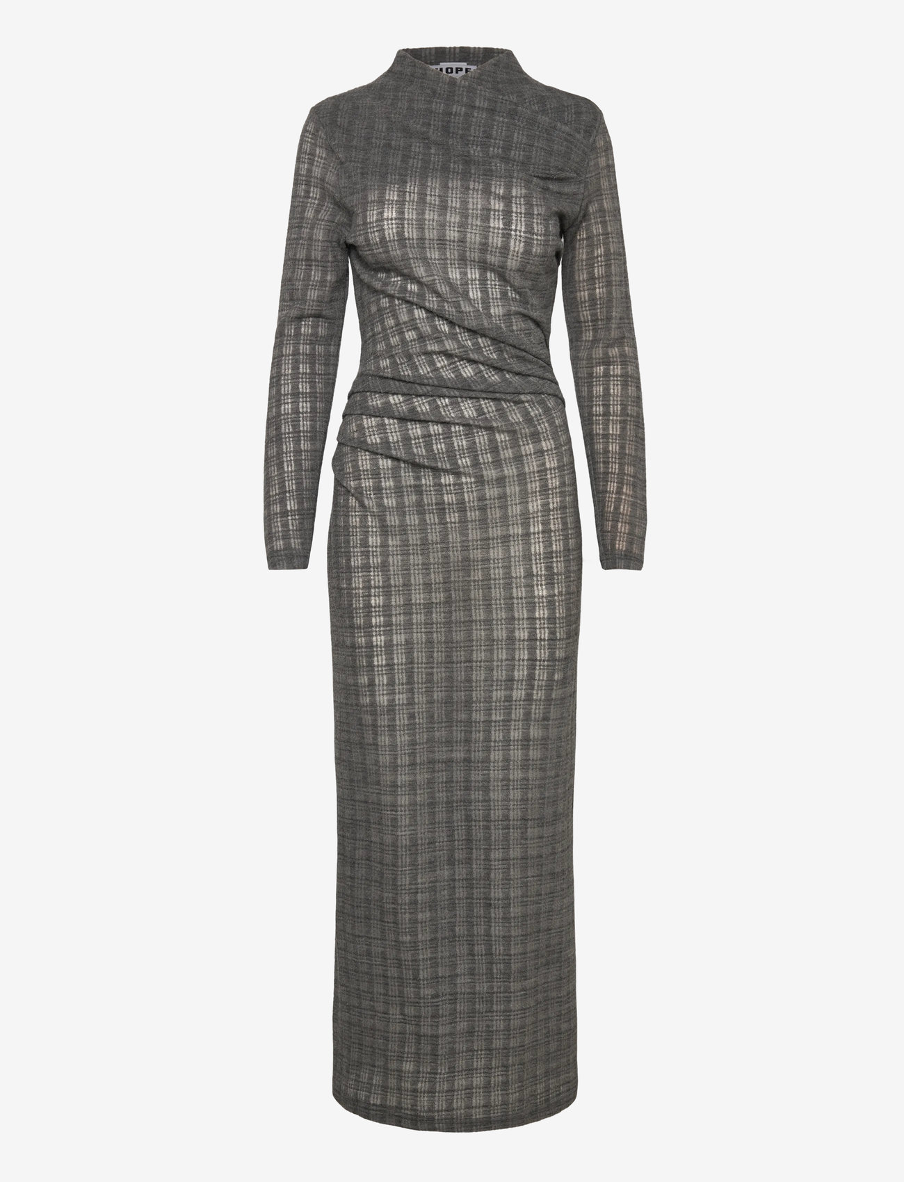 Hope - Nova dress Grey Check-38 - abendkleider - grey check - 0