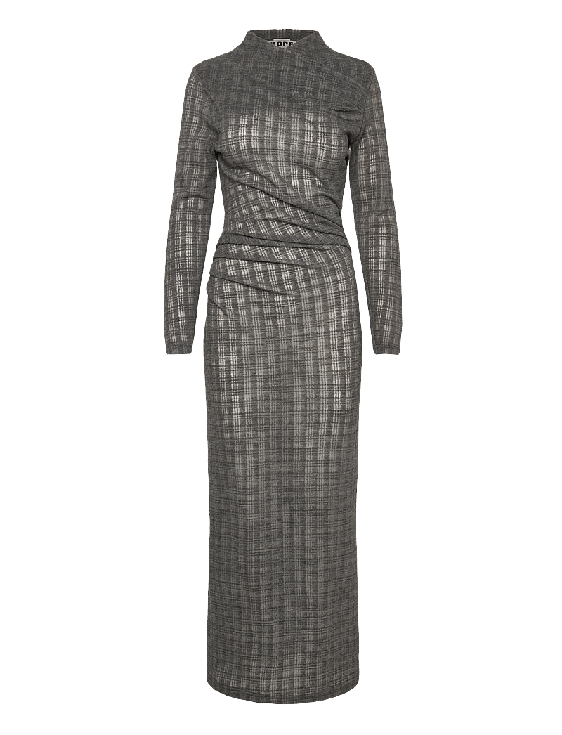 Hope - Nova dress Grey Check-40 - Õhtukleidid - grey check - 0