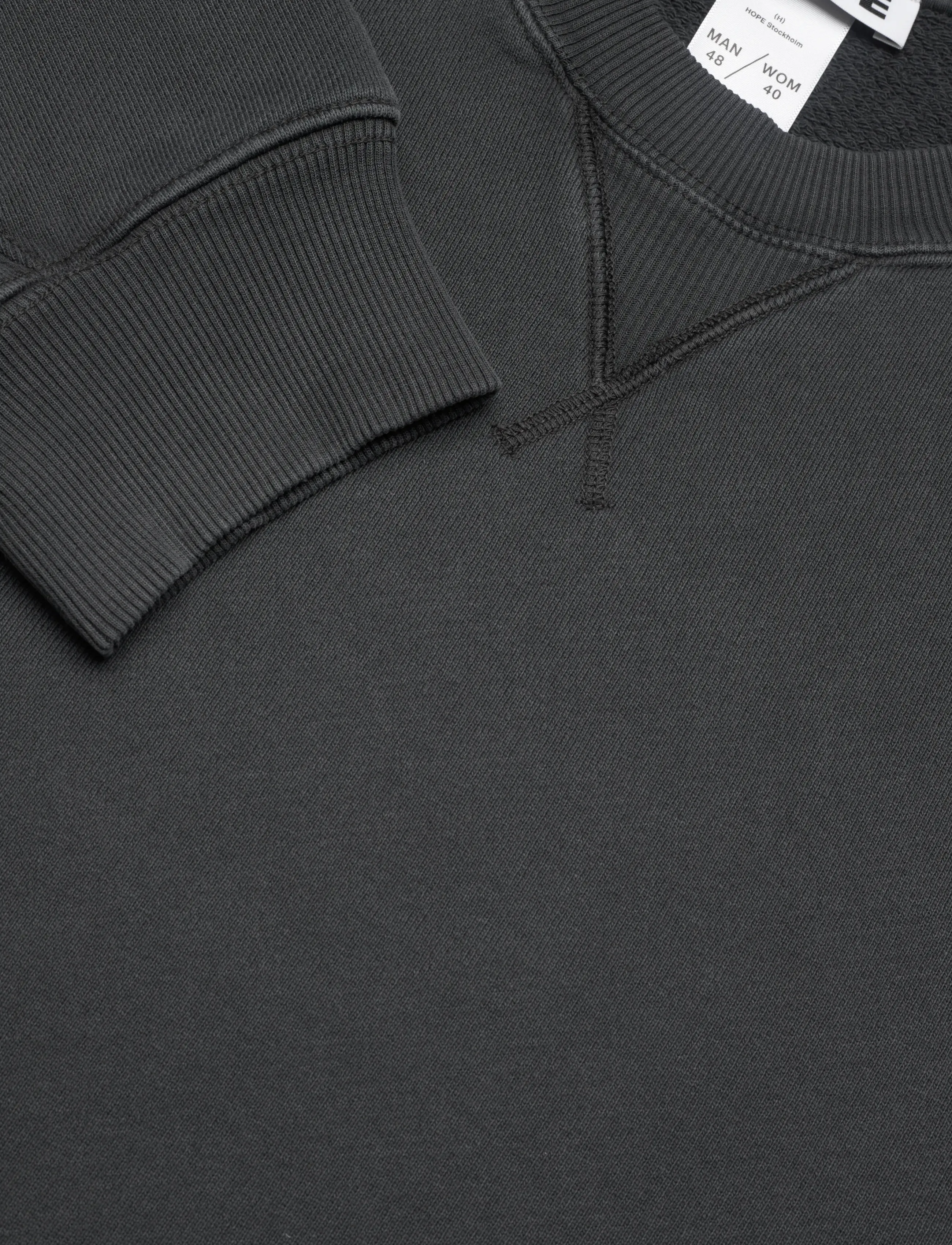 Hope - Bubble crewneck Washed Black-48 - washed black - 2