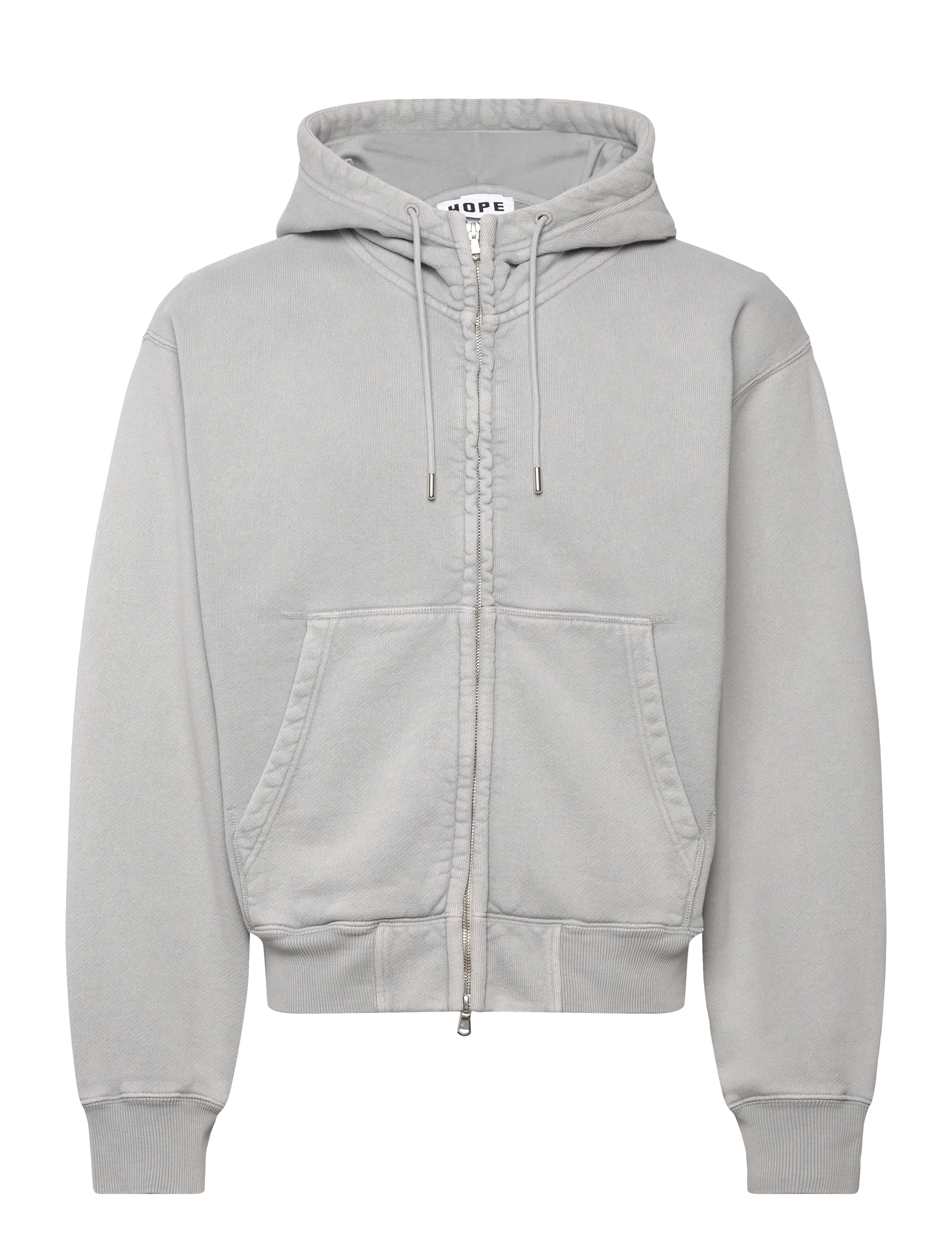 Hope Bubble Zip Hoodie Dove Grey -48 - Sweatshirts - DOVE GREY / grey
