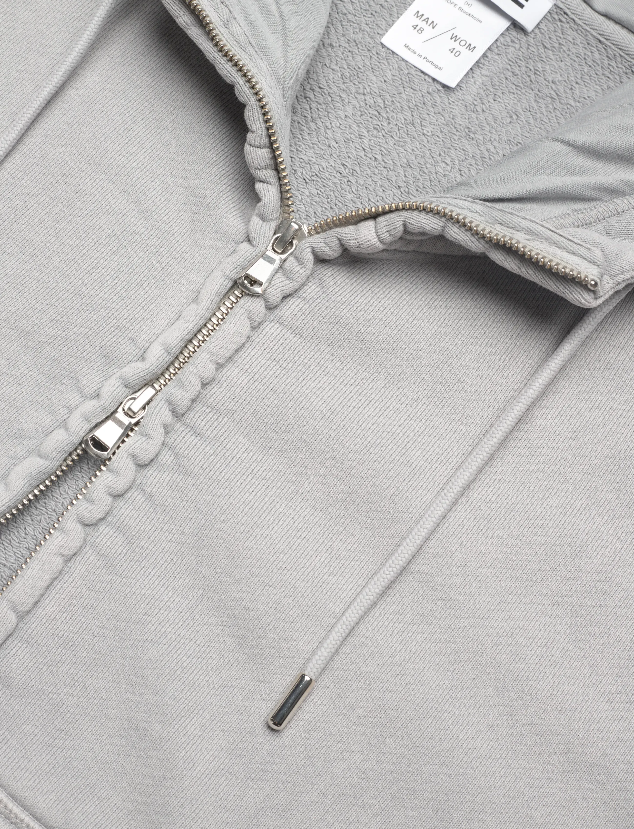 Hope - Bubble Zip Hoodie Dove Grey -48 - hettegensere - dove grey - 2
