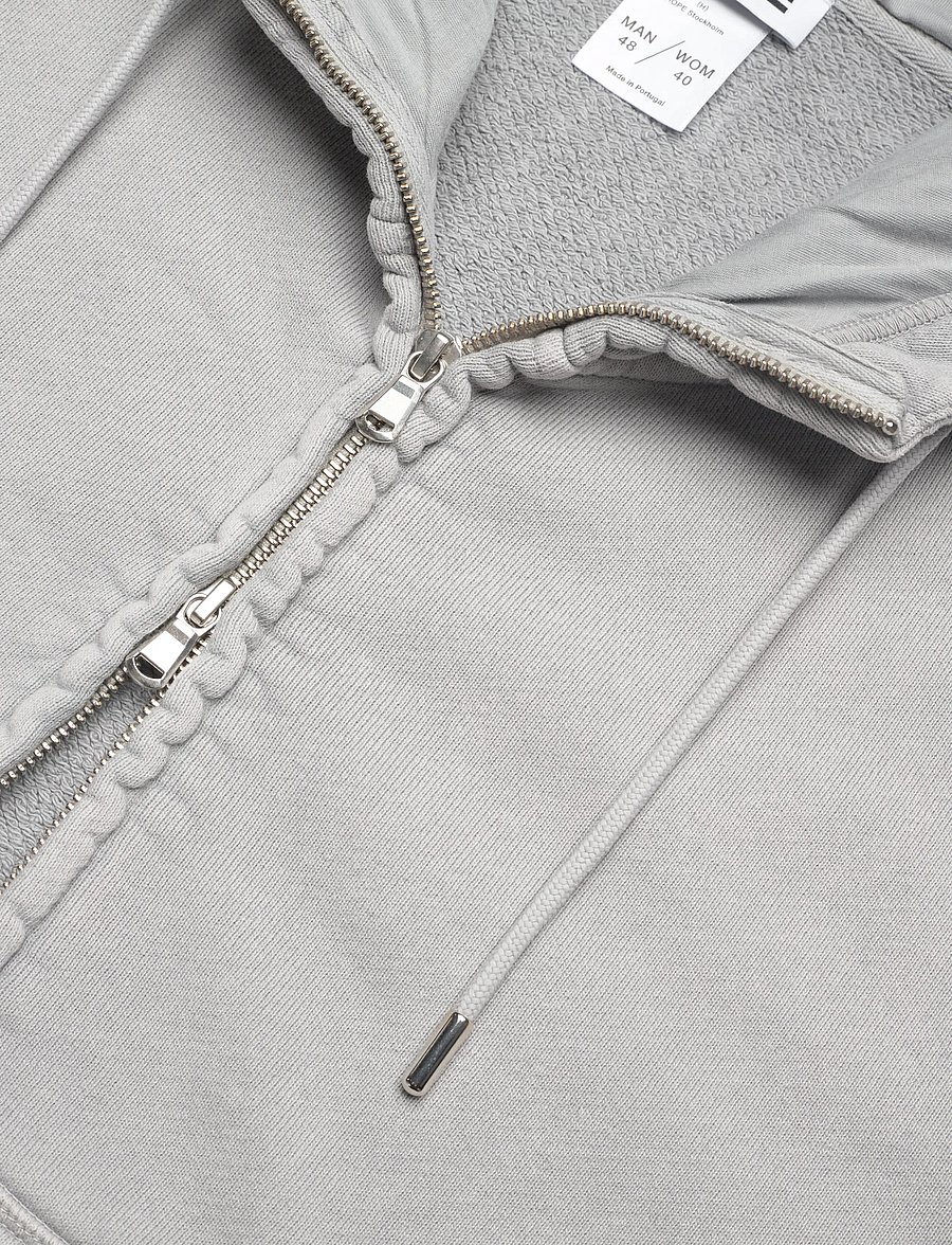 Hope - Bubble Zip Hoodie Dove Grey -48 - hettegensere - dove grey - 2
