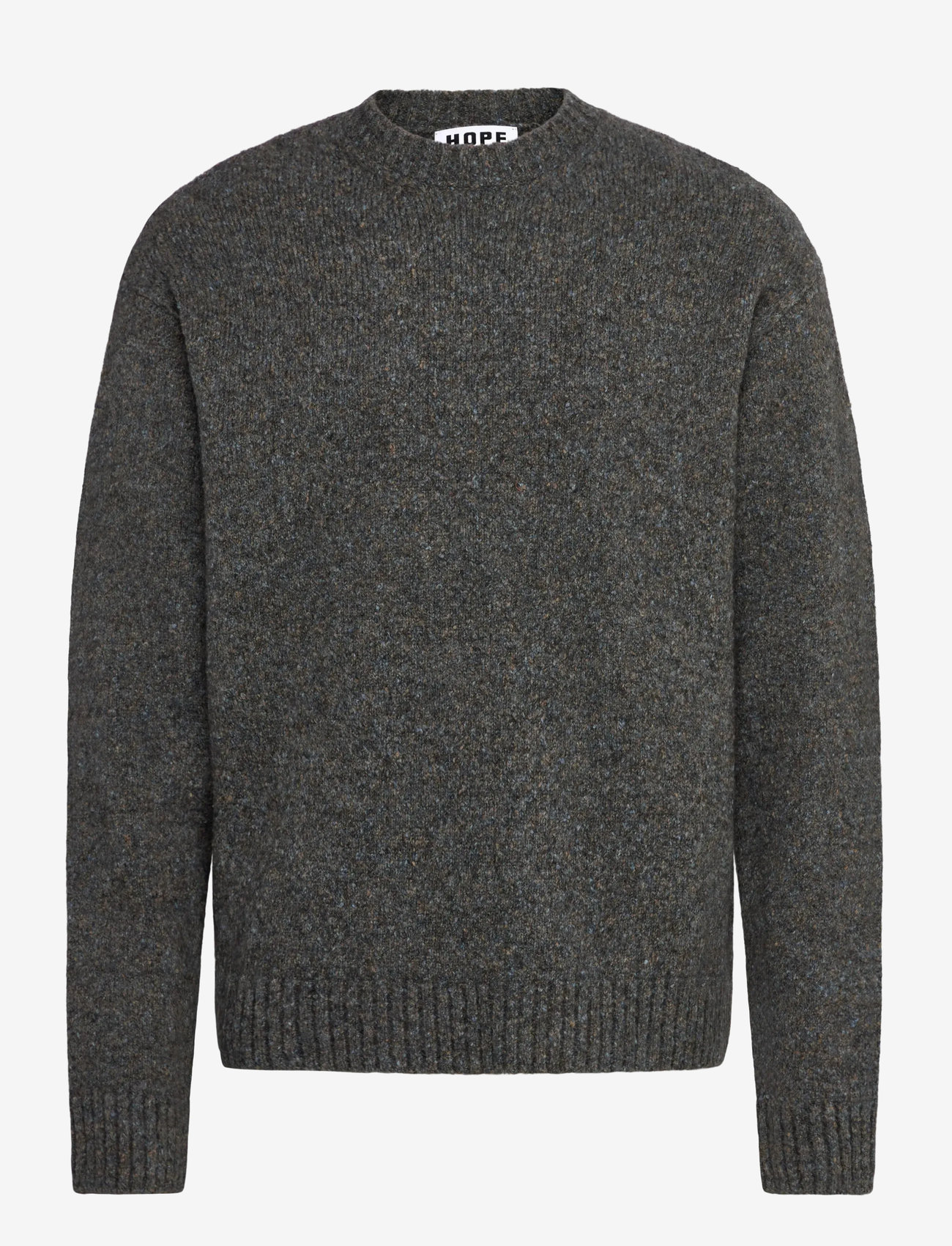 Hope - Leo sweater Blue Beige Melange-52 - rundhalsad - blue beige melange - 0