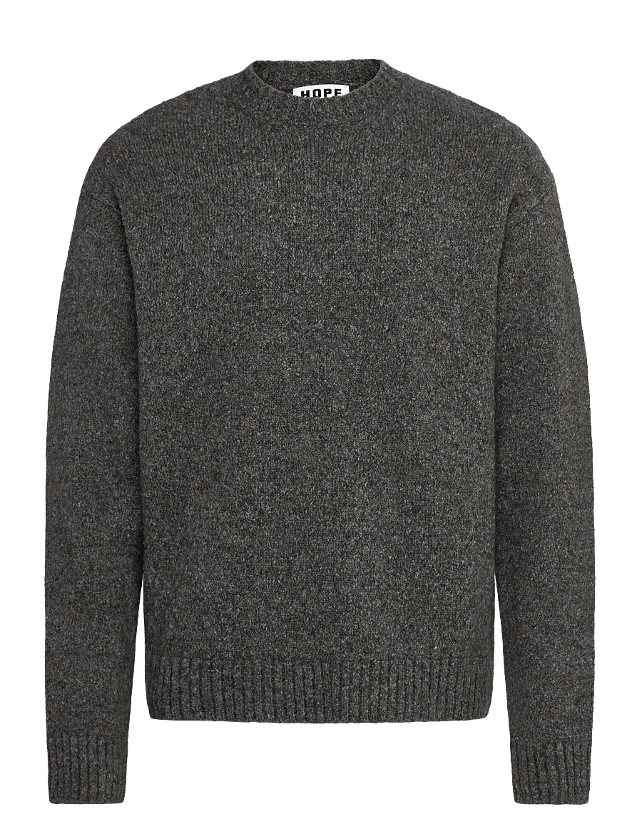 Hope - Leo sweater Blue Beige Melange-50 - rund hals - blue beige melange - 0