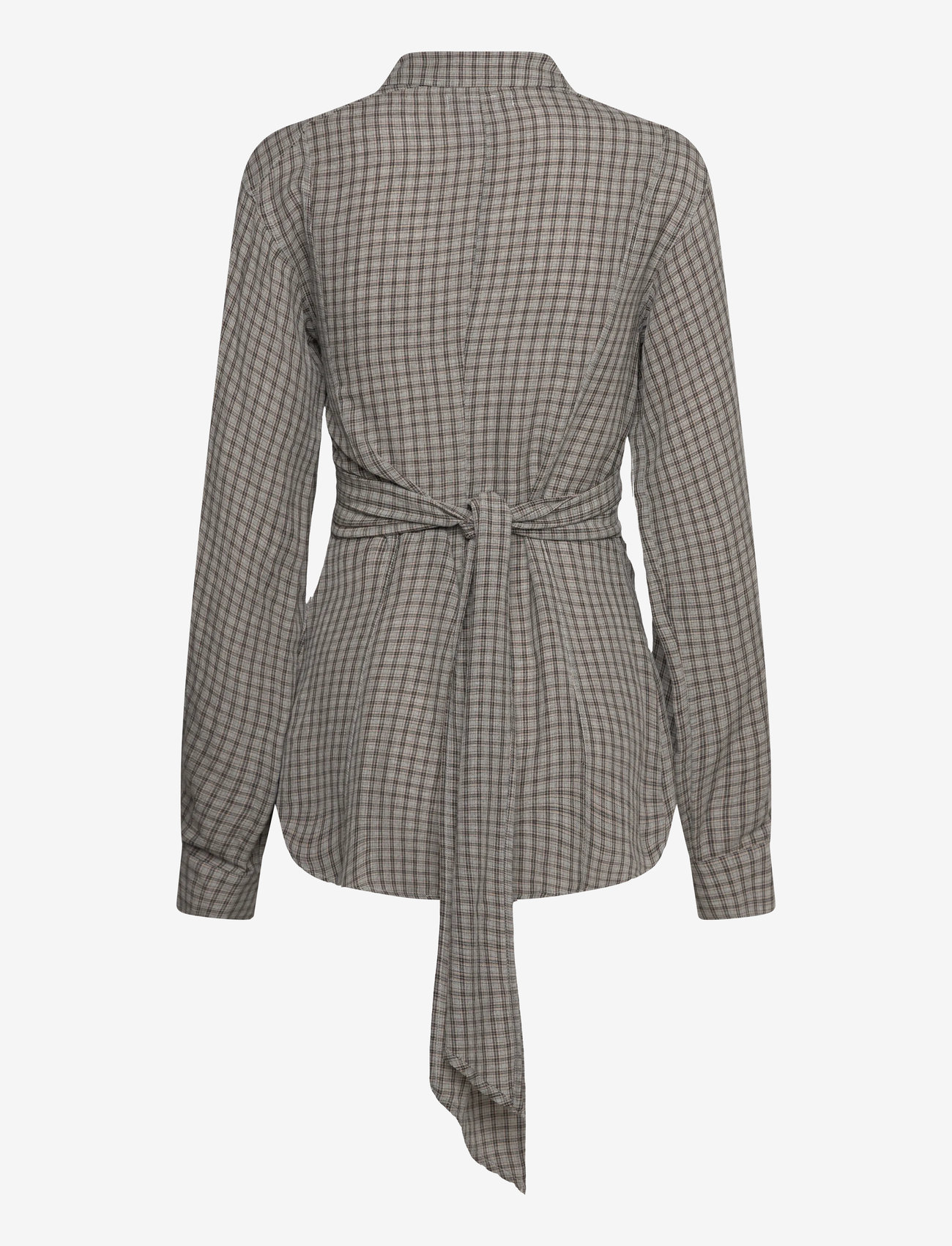 Hope - Twisty shirt Soft Grey Check-42 - jeanshemden - soft grey check - 1