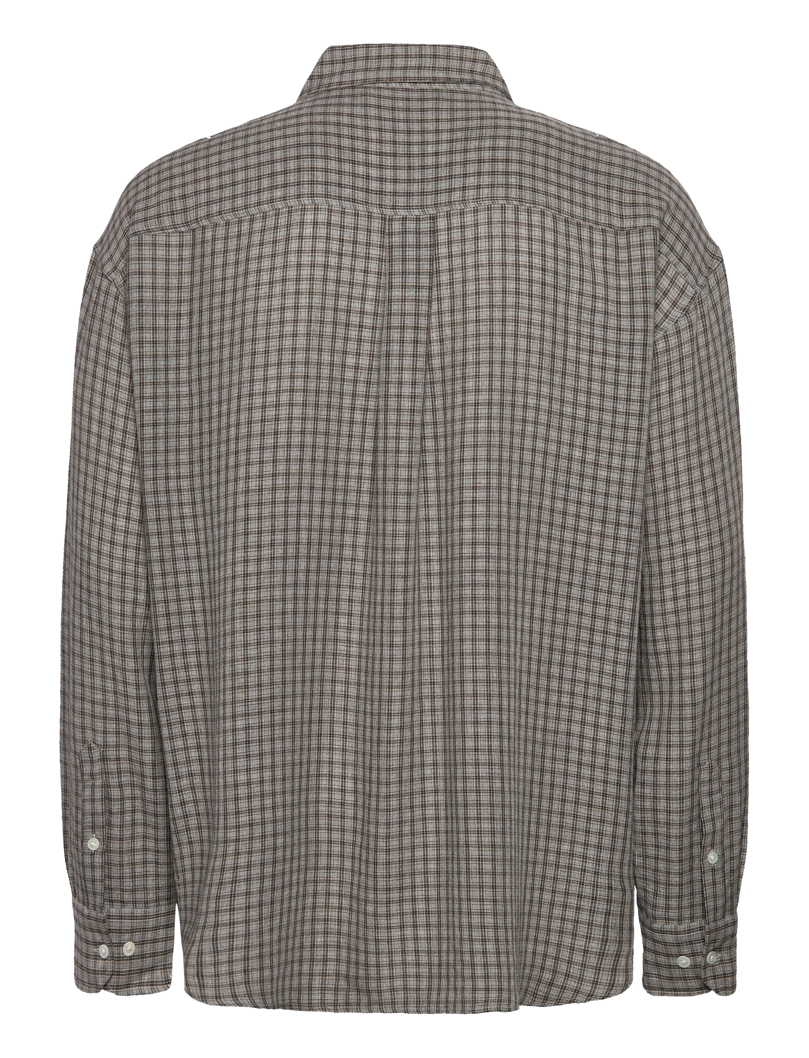 Hope - Room shirt Soft Grey Check-52 - rutiga skjortor - soft grey check - 1