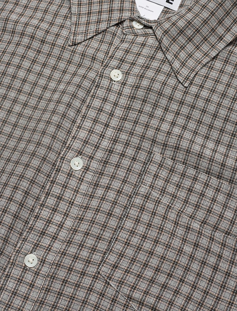 Hope - Room shirt Soft Grey Check-44 - basic skjortor - soft grey check - 3