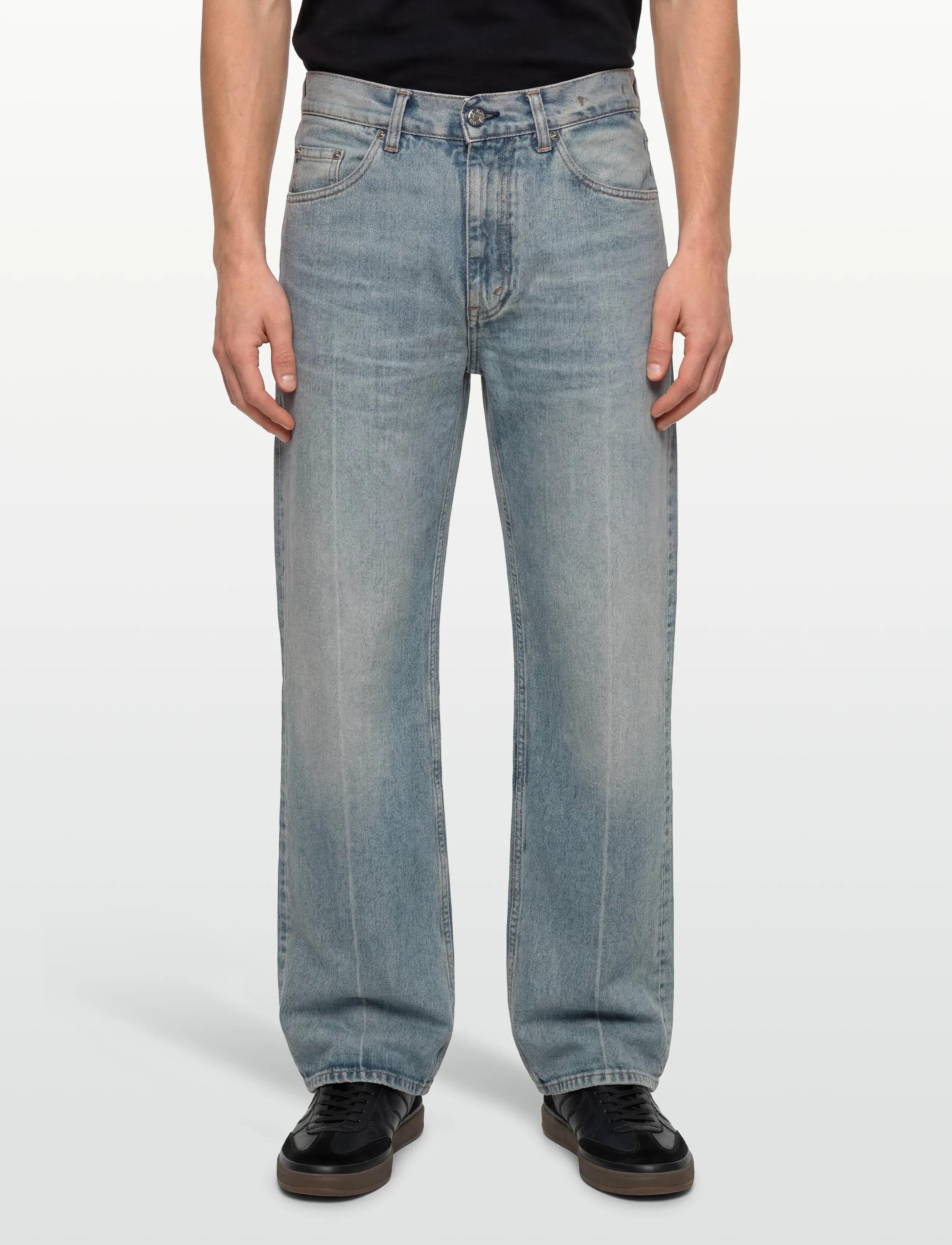 Hope - SHAKE JEANS - loose jeans - light blue crease - 3