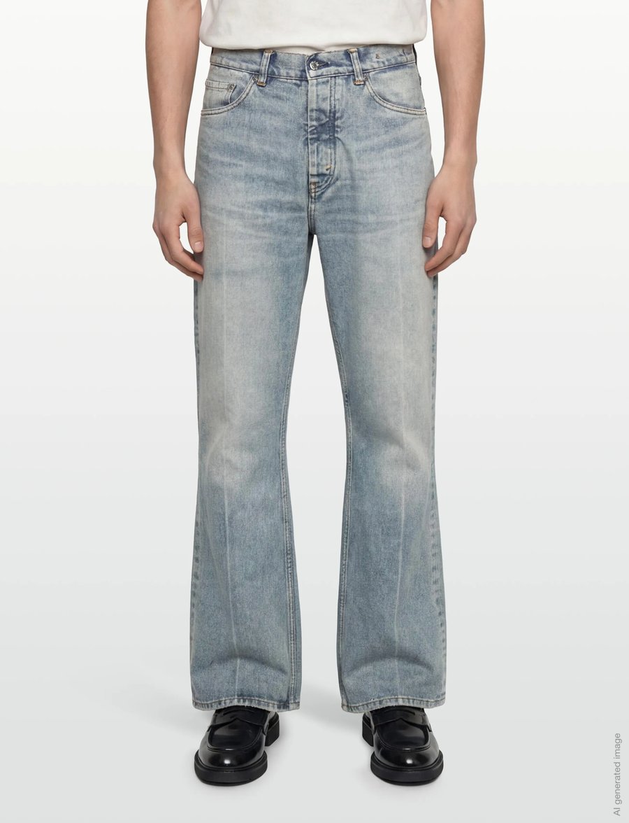 Hope - Criss Jeans - loose jeans - light blue crease - 3