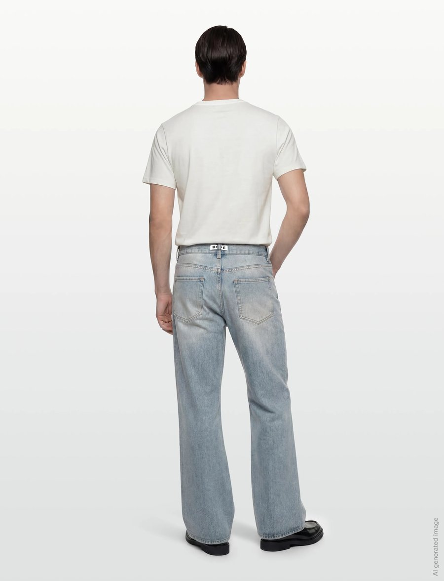 Hope - Criss Jeans - loose jeans - light blue crease - 4
