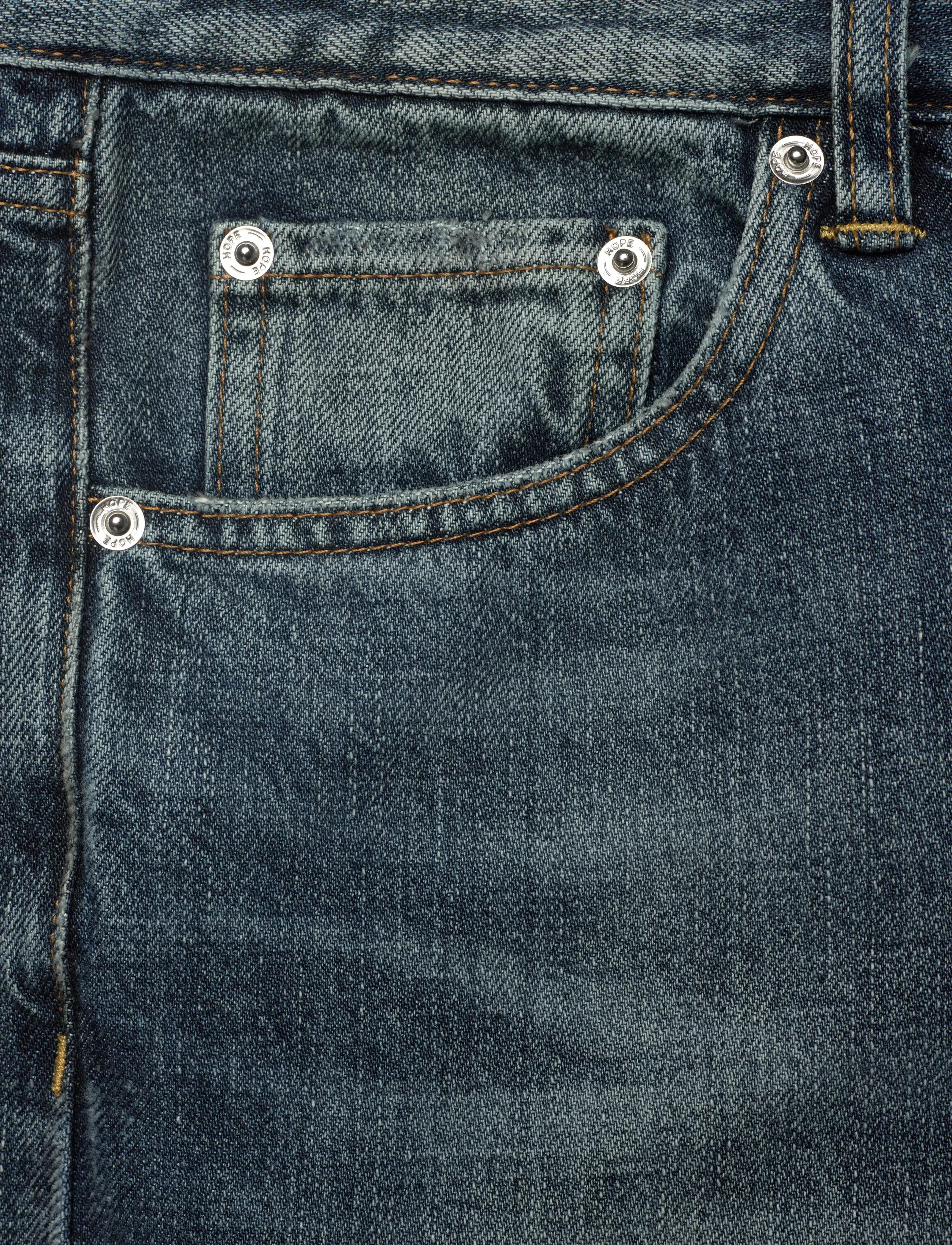 Hope - Rush Jeans - regular jeans - mid blue cross hatch - 2