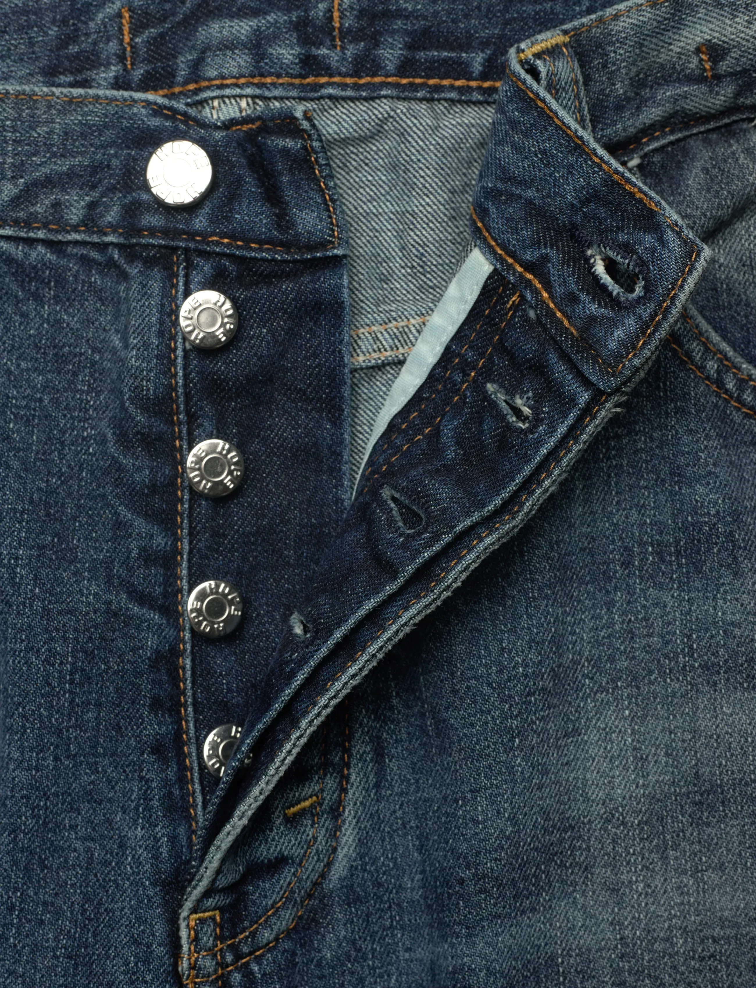 Hope - Rush Jeans - regular jeans - mid blue cross hatch - 3