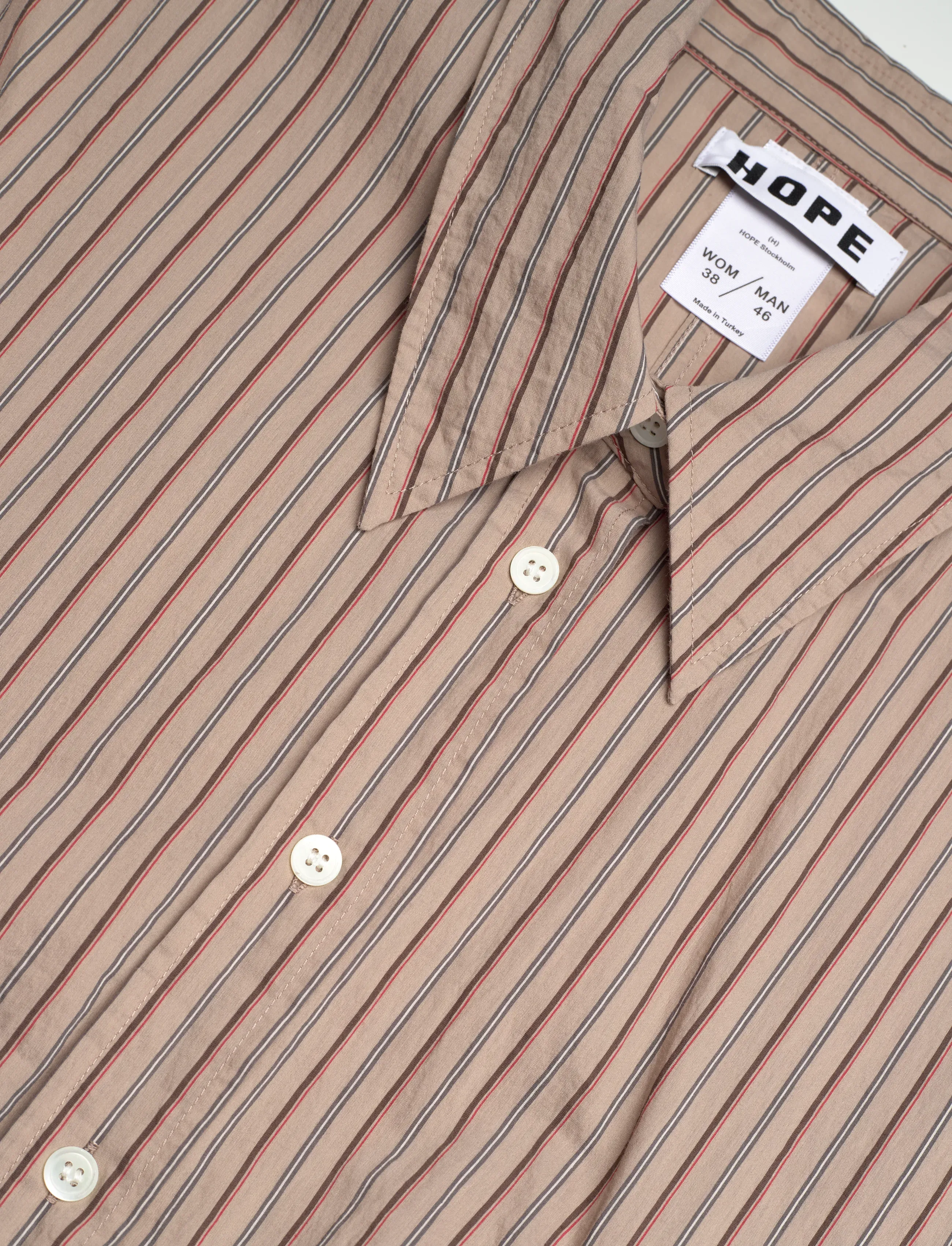 Hope - STRING SHIRT - denimskjorter - vintage brown stripe - 5