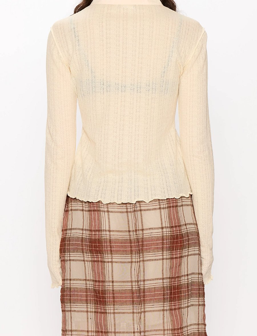Hope - WINDOW SHIRT - jeansowe koszule - ecru lace jersey - 3