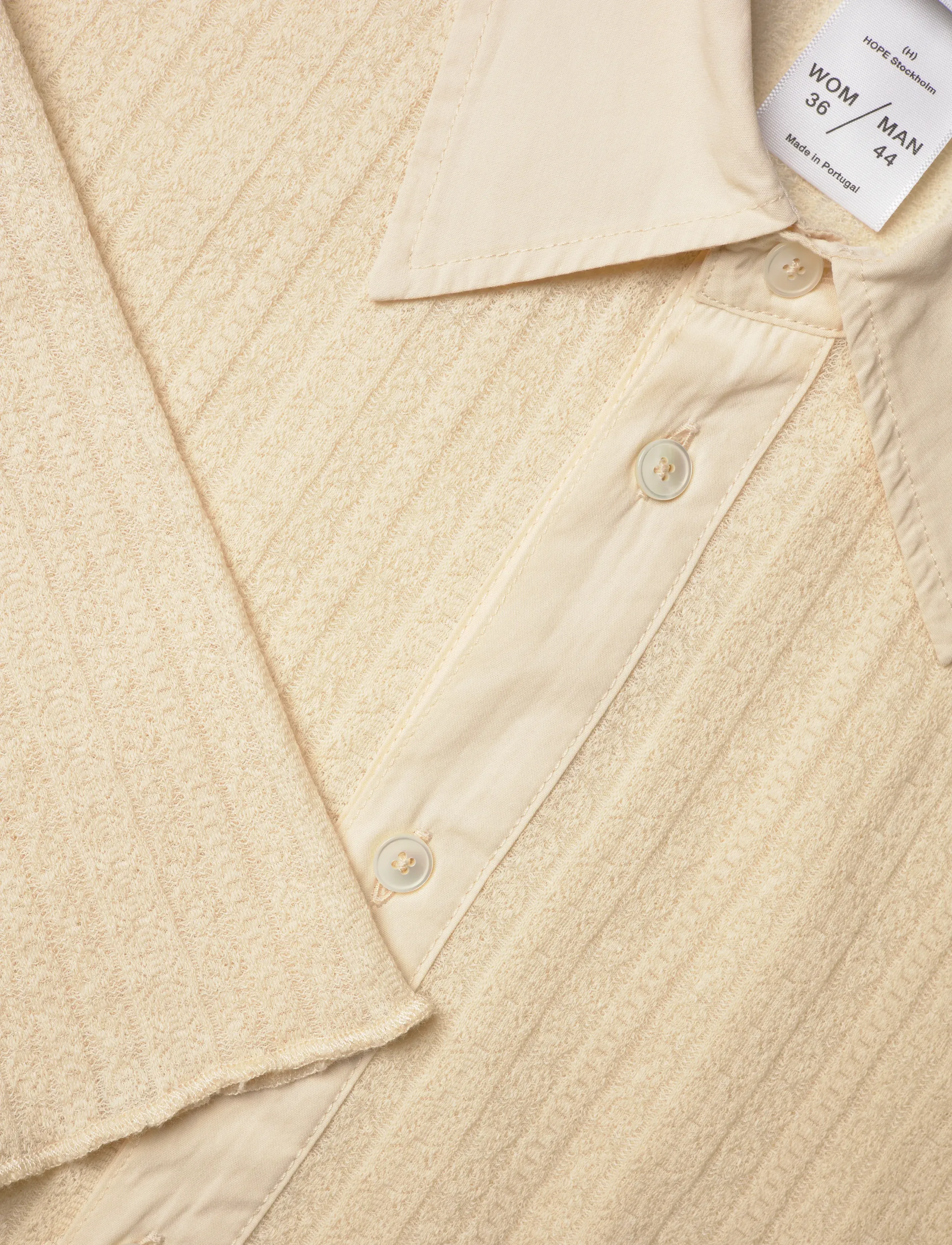Hope - WINDOW SHIRT - teksasärgid - ecru lace jersey - 5