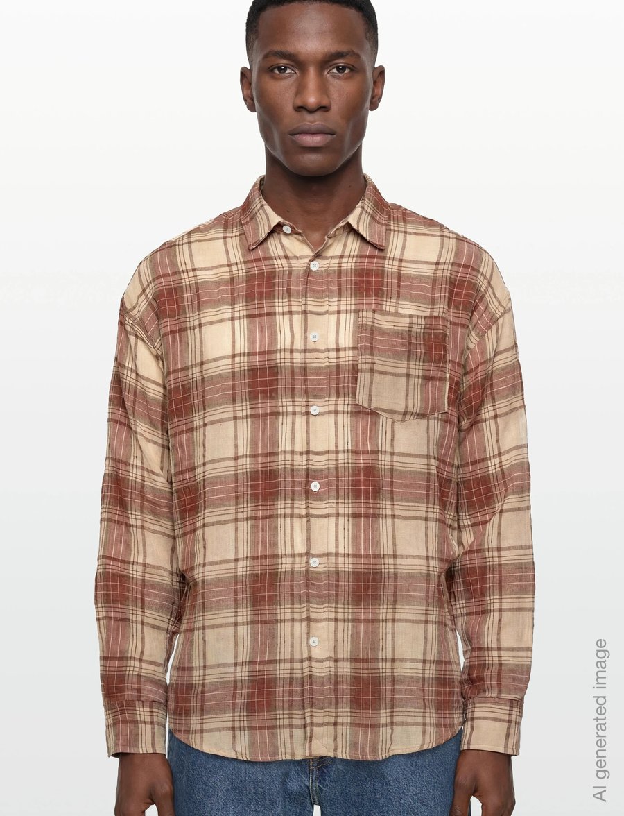 Hope - Room Shirt - basic-hemden - faded red check - 3