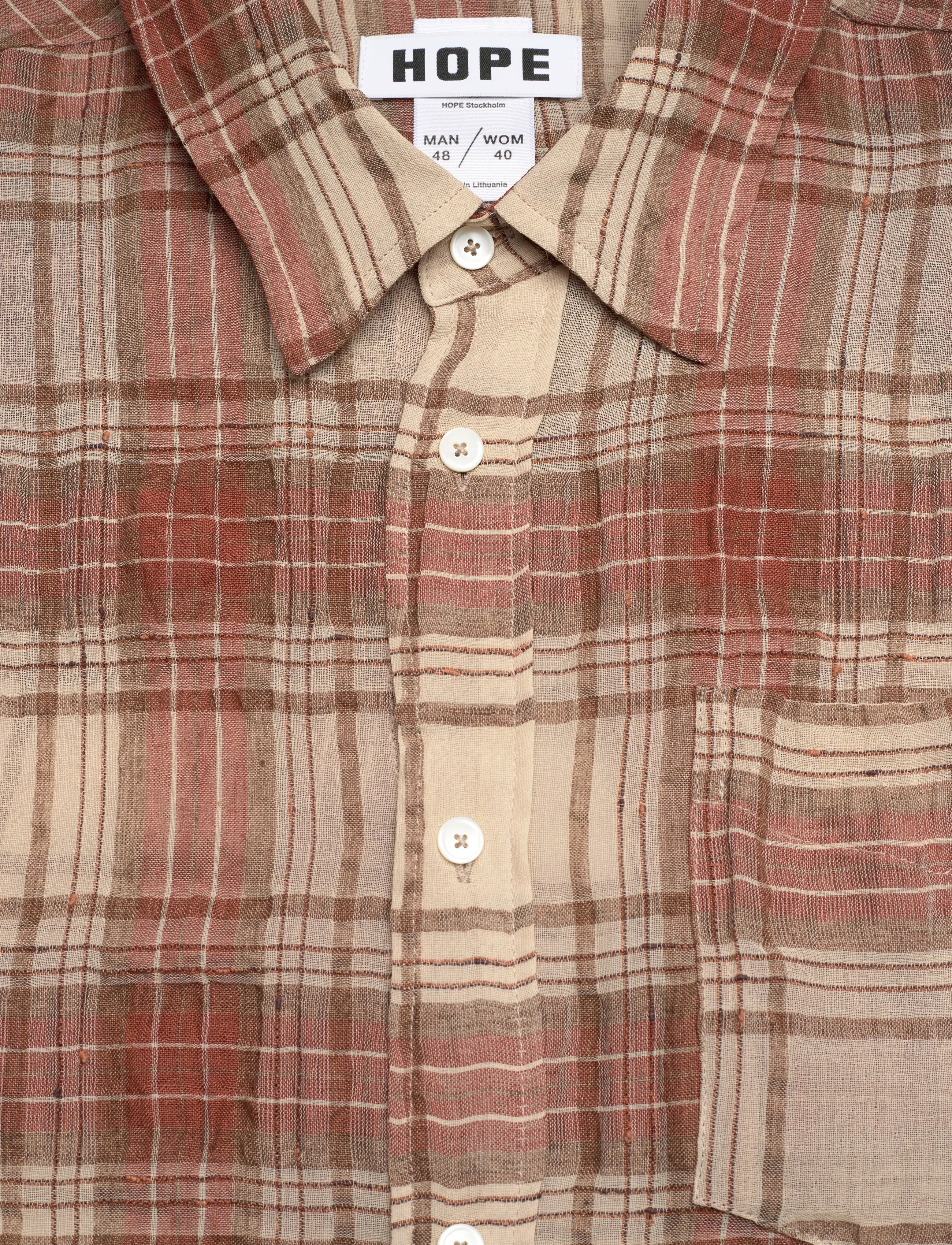 Hope - Room Shirt - chemises basiques - faded red check - 5