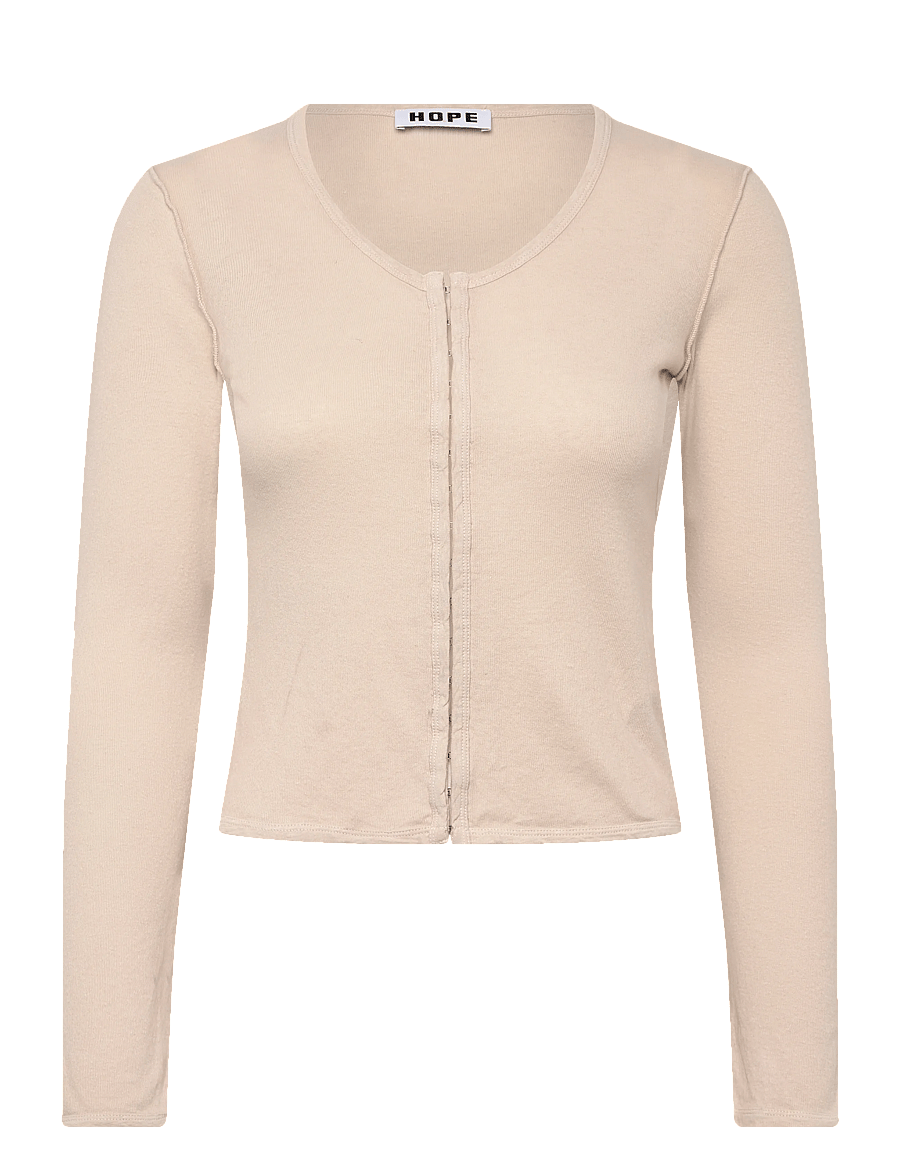 Hope - Angel cardigan Ecru Hemp Rib - long-sleeved tops - ecru hemp rib - 0