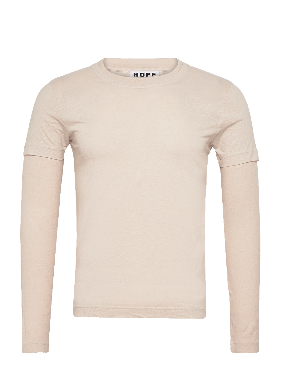 Hope - Peel longsleeve Ecru Hemp Rib - langärmelig - ecru hemp rib - 1