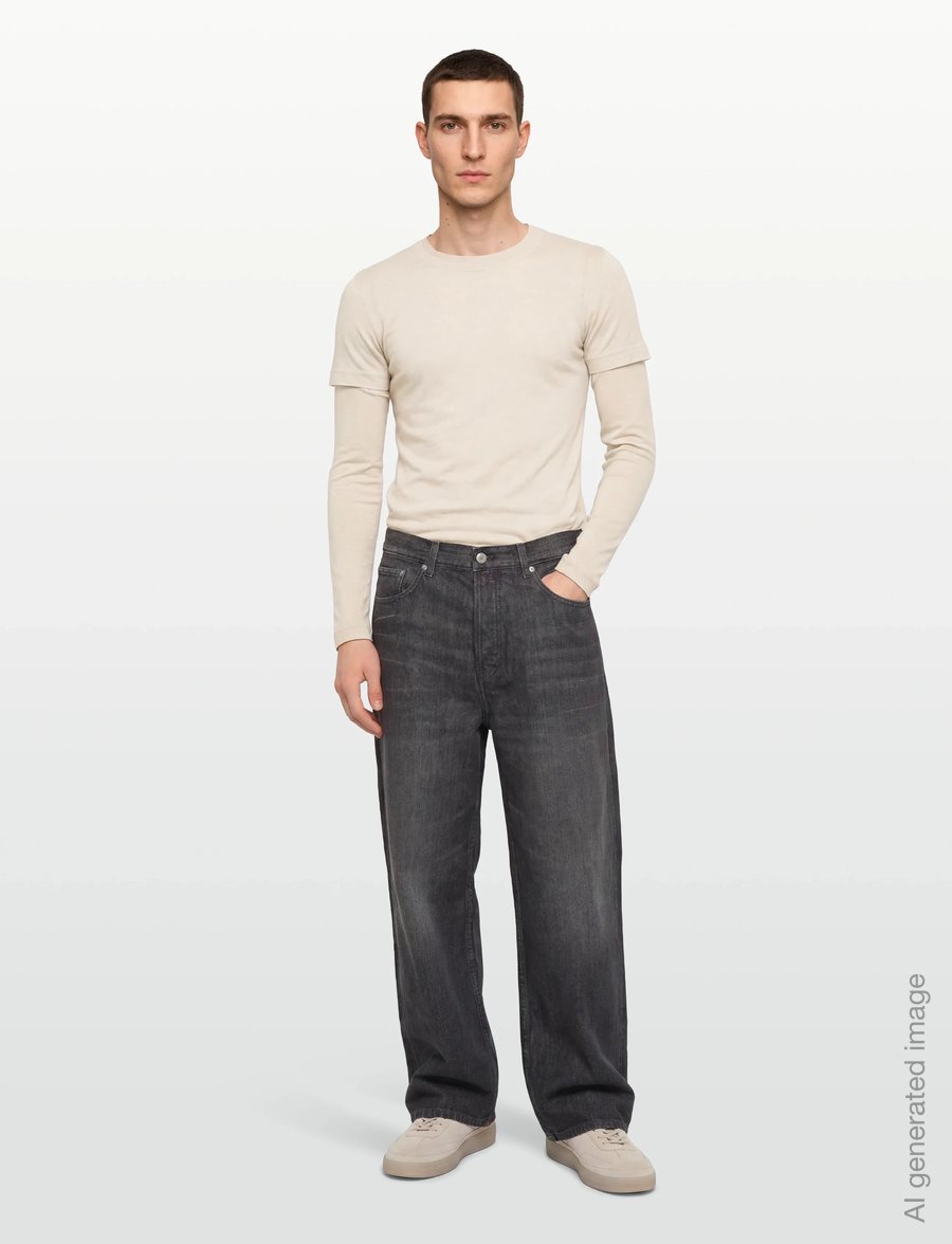 Hope - Peel longsleeve Ecru Hemp Rib - langärmelig - ecru hemp rib - 0