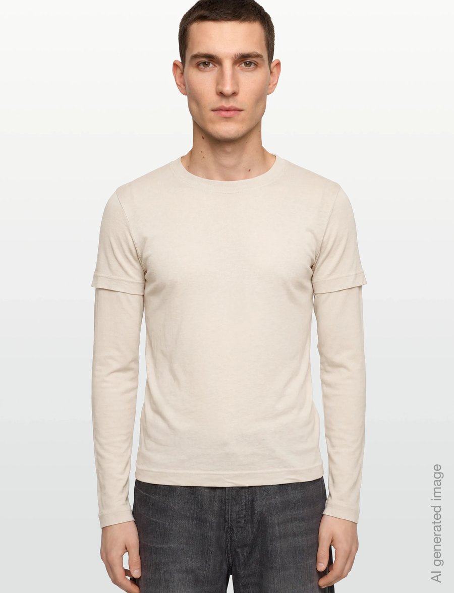 Hope - Peel longsleeve Ecru Hemp Rib - langärmelig - ecru hemp rib - 3