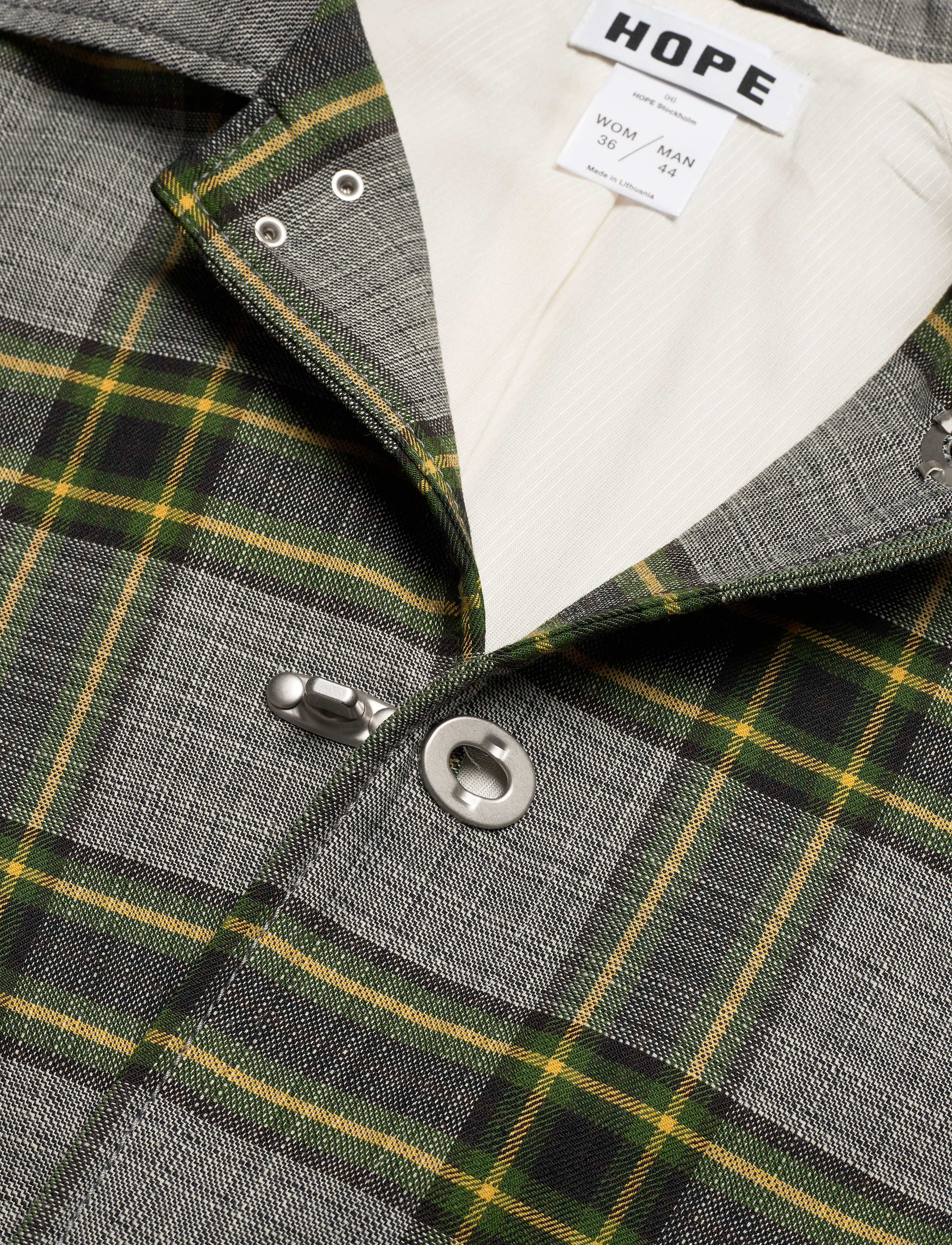 Hope - Uni Jacket - green check - 2