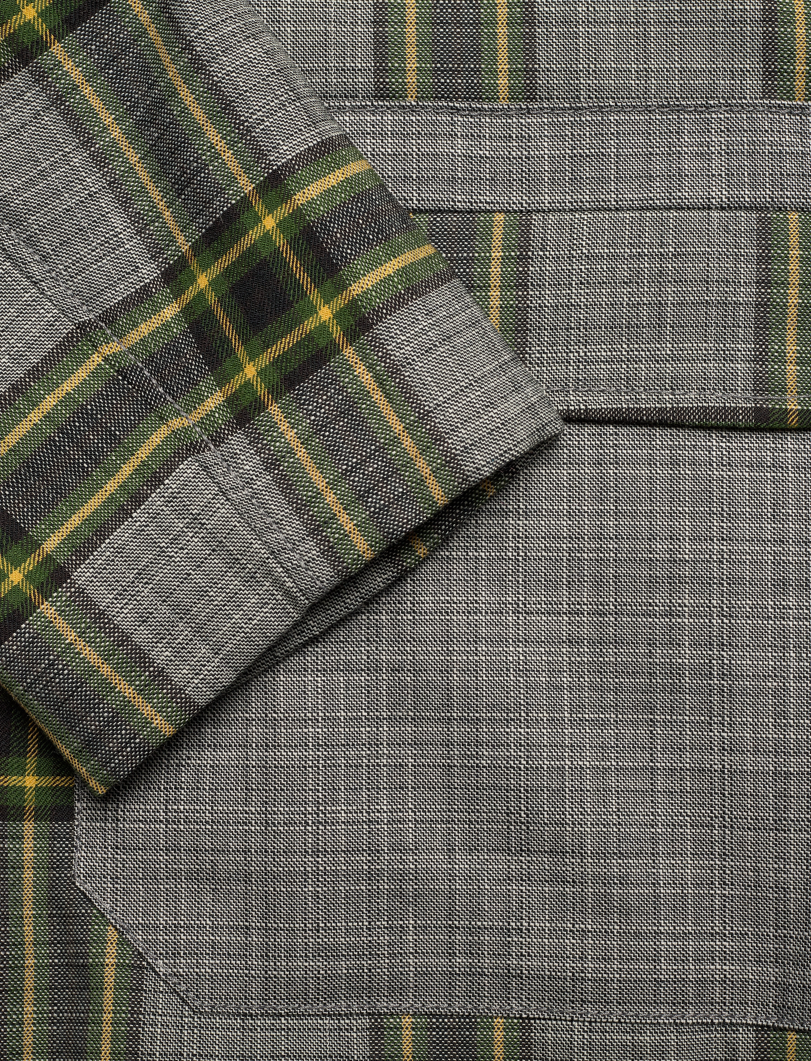 Hope - Uni Jacket - green check - 3