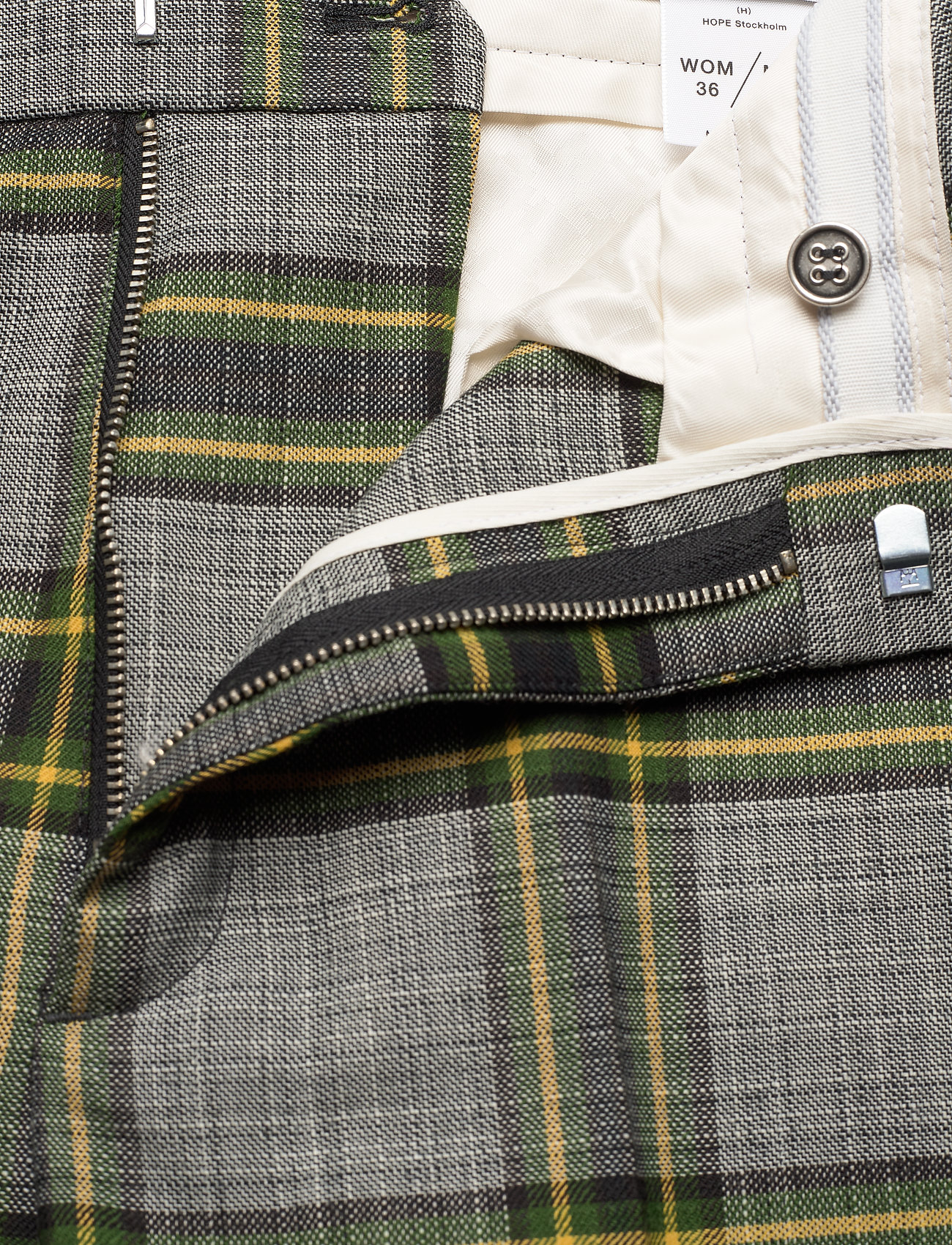 Hope - Walk Trousers - green check - 3